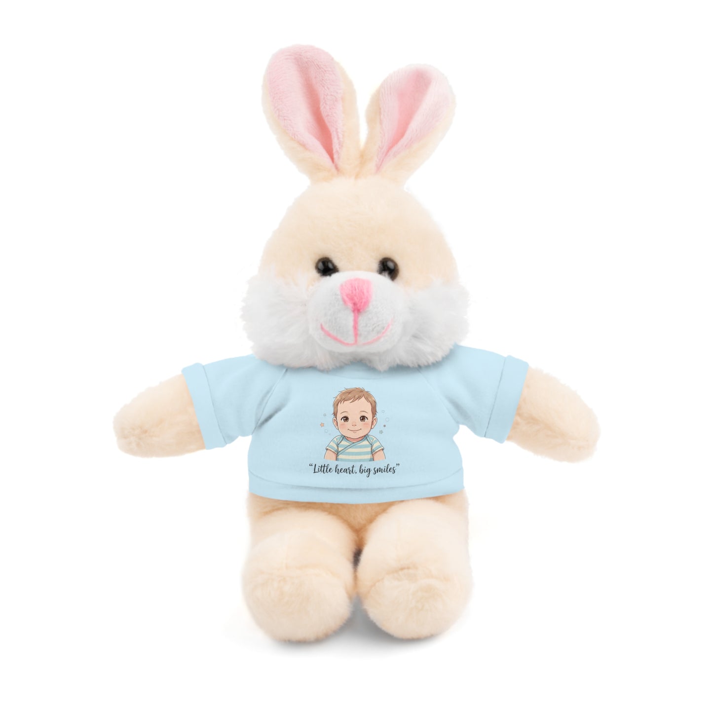 Baby Boy Stuffies with 'Little loved, big smile' Tee