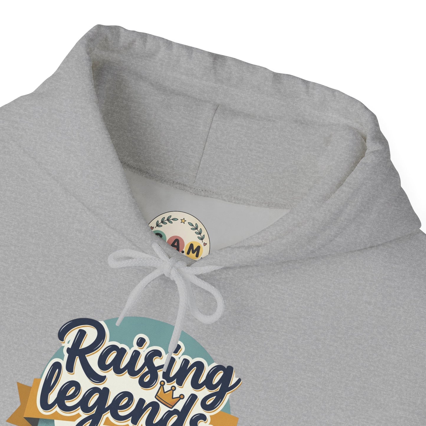Hoodie — "Raising Legends... one meltdown at a time" Retro Parenthood Sweatshirt