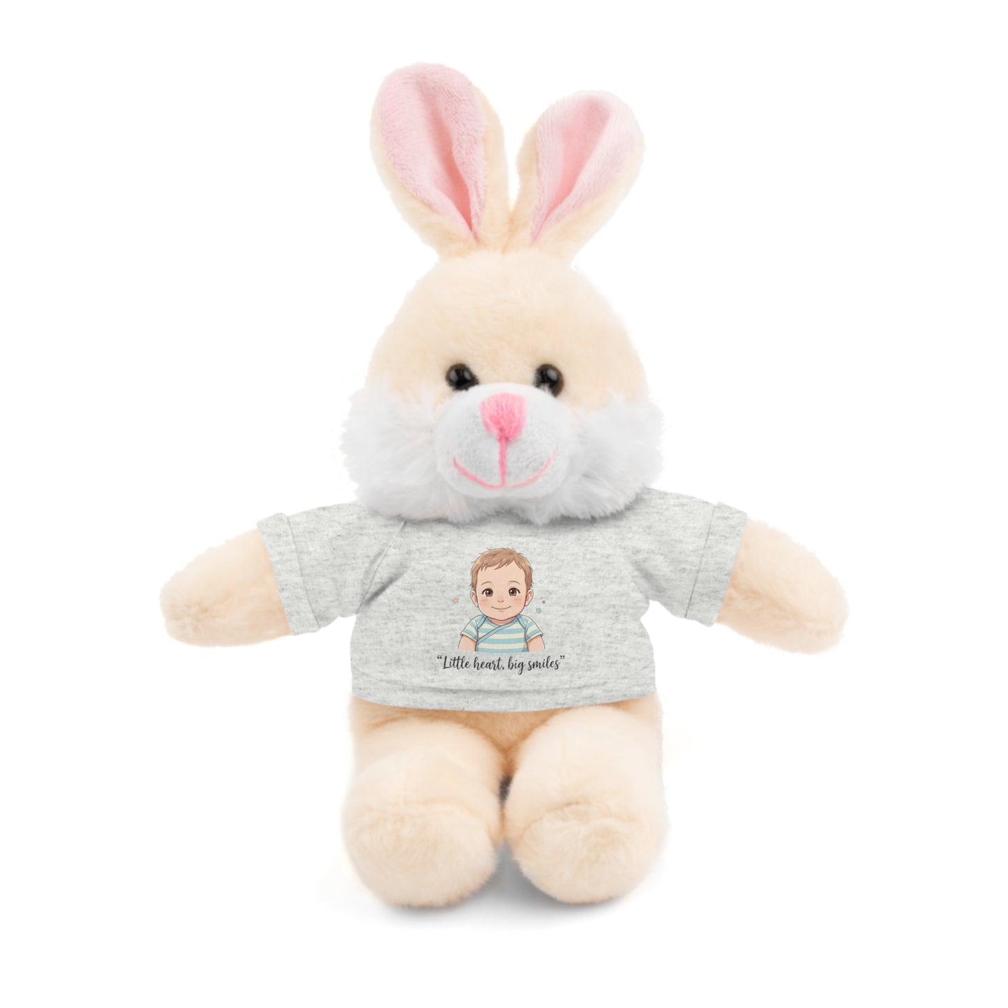 Baby Boy Stuffies with 'Little loved, big smile' Tee