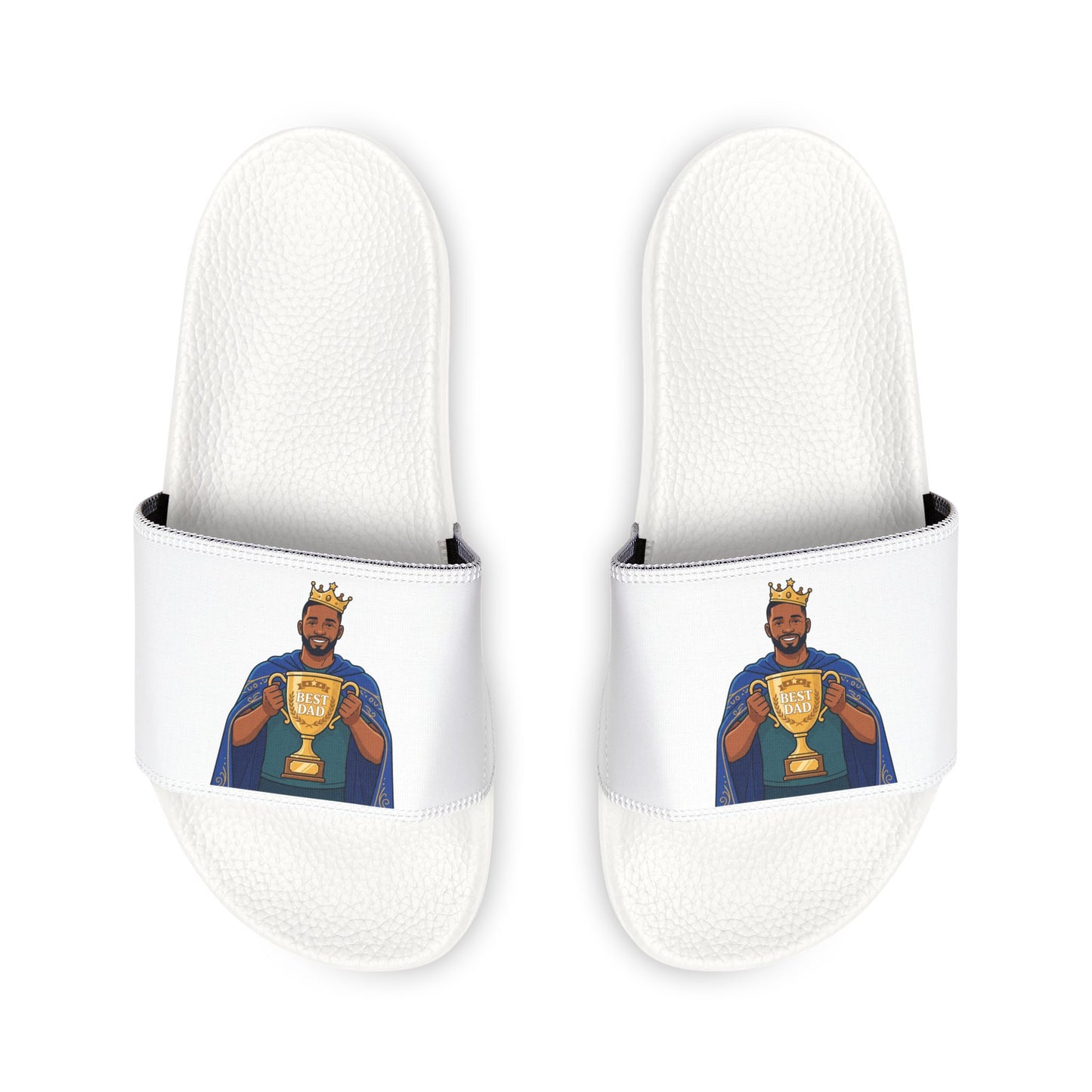 Slide Sandals — Best dad Graphic Removable-Strap Pool Slides
