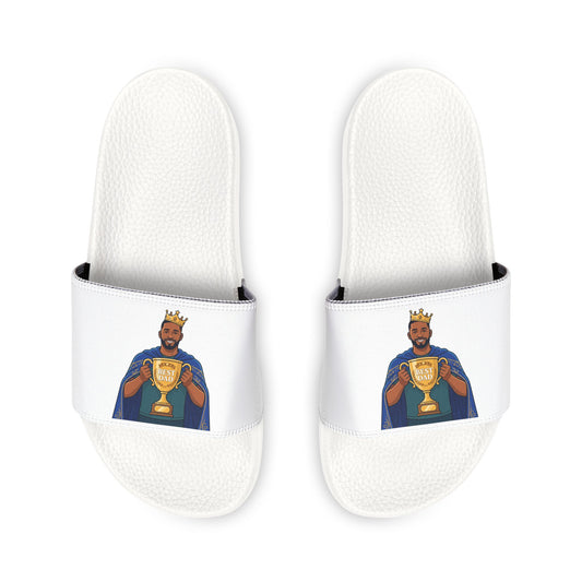 Slide Sandals — Best dad Graphic Removable-Strap Pool Slides
