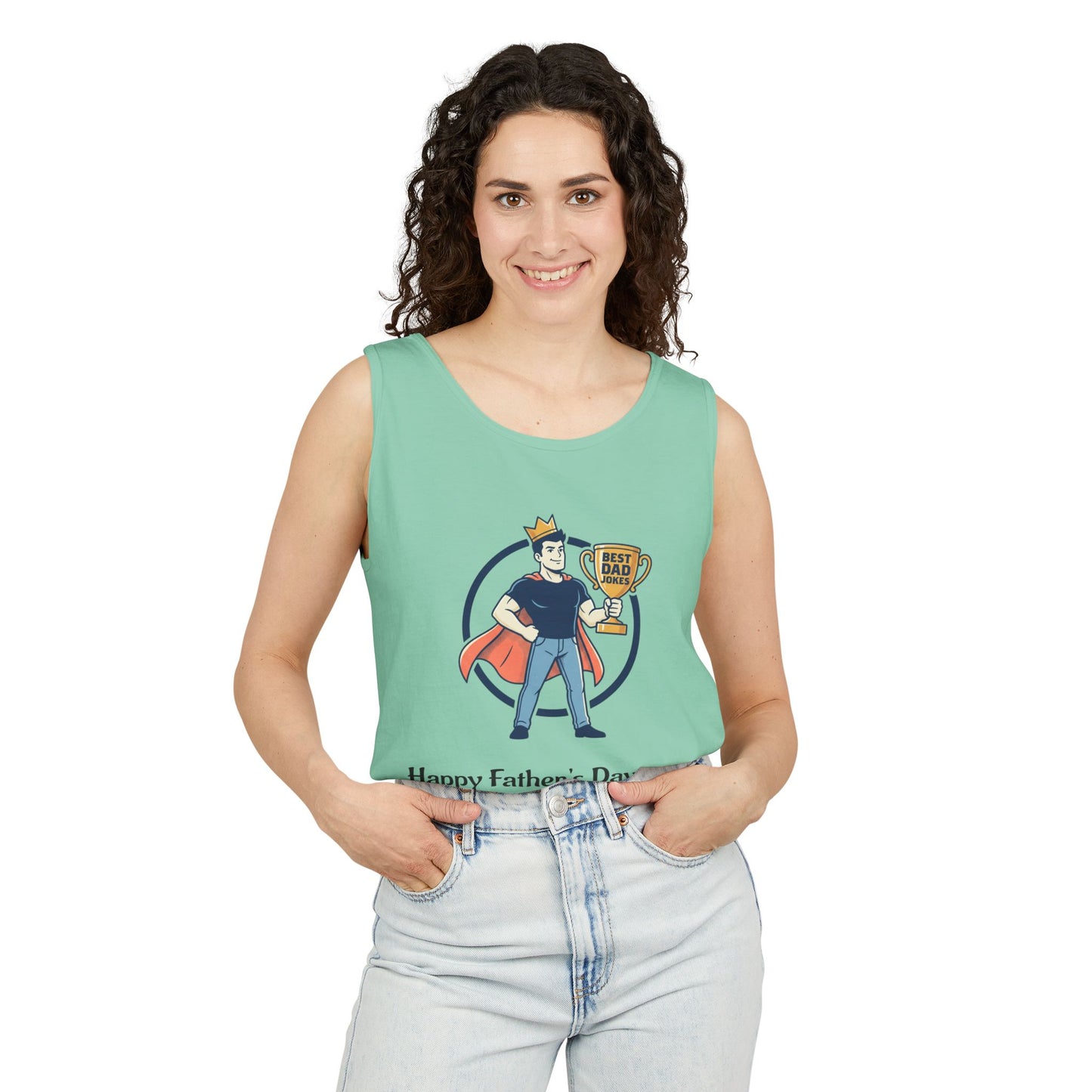 King of Dad Jokes tank top | Father's Day funny dad joke tee