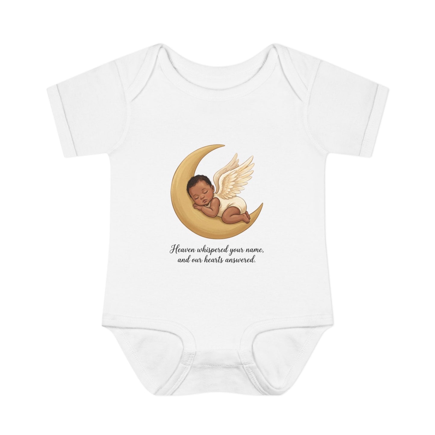 Infant Bodysuit — "Heaven Whispered Your Name" Angel Baby Memorial Onesie