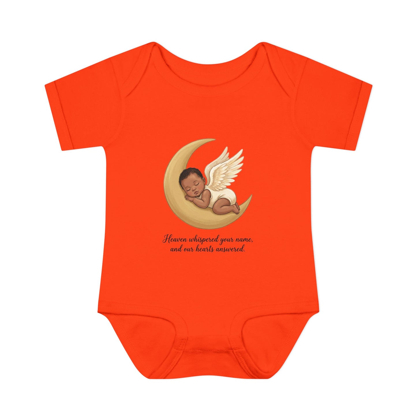 Infant Bodysuit — "Heaven Whispered Your Name" Angel Baby Memorial Onesie