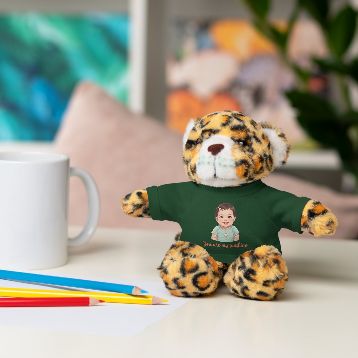 Baby Girl Stuffies with 'You are my sunshine' Tee