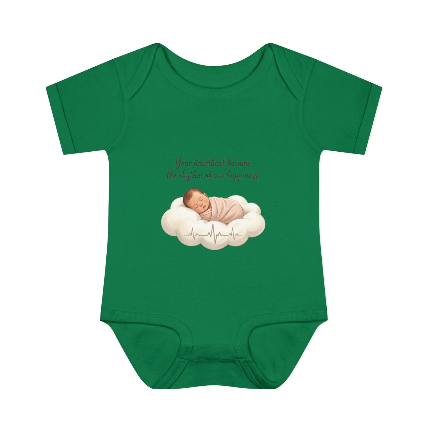 Infant Bodysuit — "Your heartbeat became the rhythm of our happiness" Newborn Baby Gift