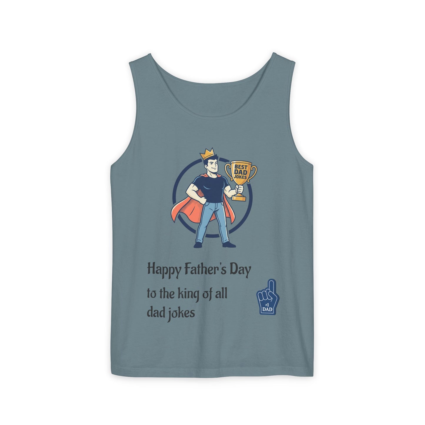 King of Dad Jokes tank top | Father's Day funny dad joke tee