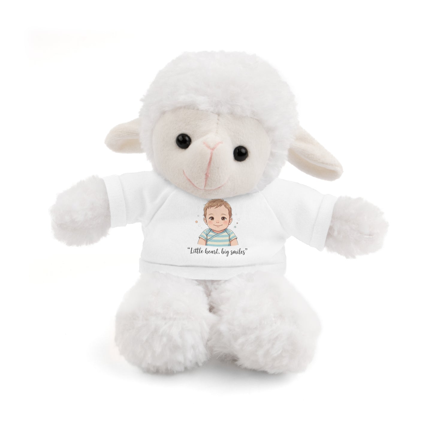 Baby Boy Stuffies with 'Little loved, big smile' Tee