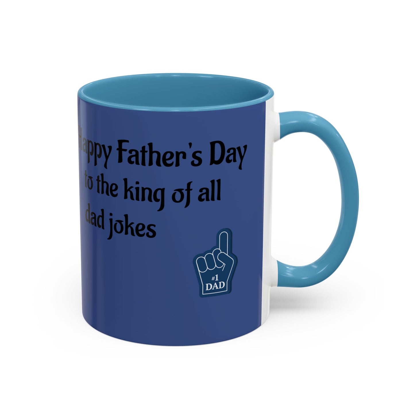 Best Dad Jokes Mug | Father's Day Coffee Mug, Accent Two-Tone