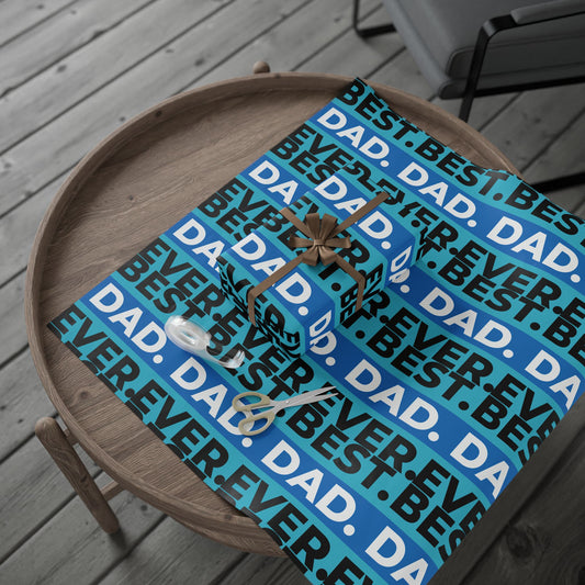 Best Dad Ever Wrapping Paper — Father's Day Gift Wrap