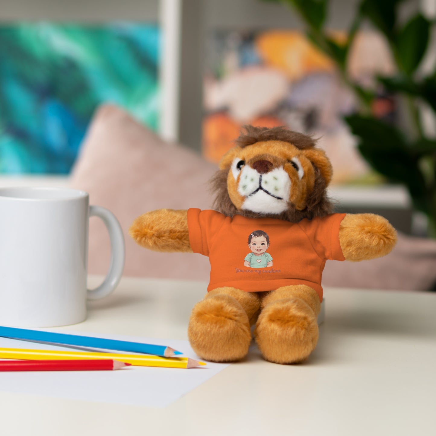 Baby Girl Stuffies with 'You are my sunshine' Tee
