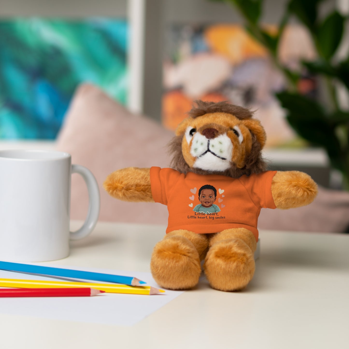 Baby Boy Stuffies with 'Little loved, big smile' Tee