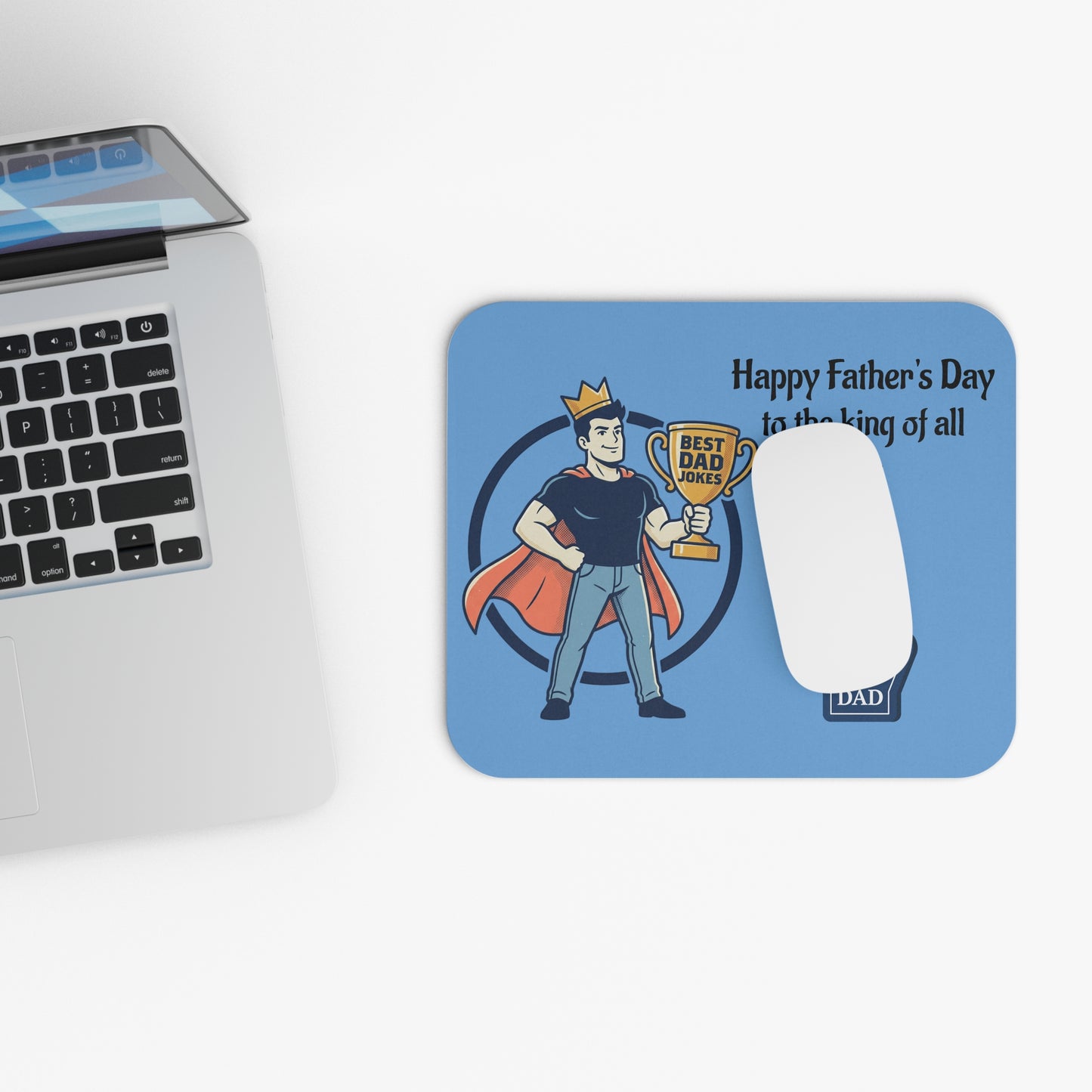 King of Dad Jokes Mouse Pad | Happy Fathers Day #1 Dad Design