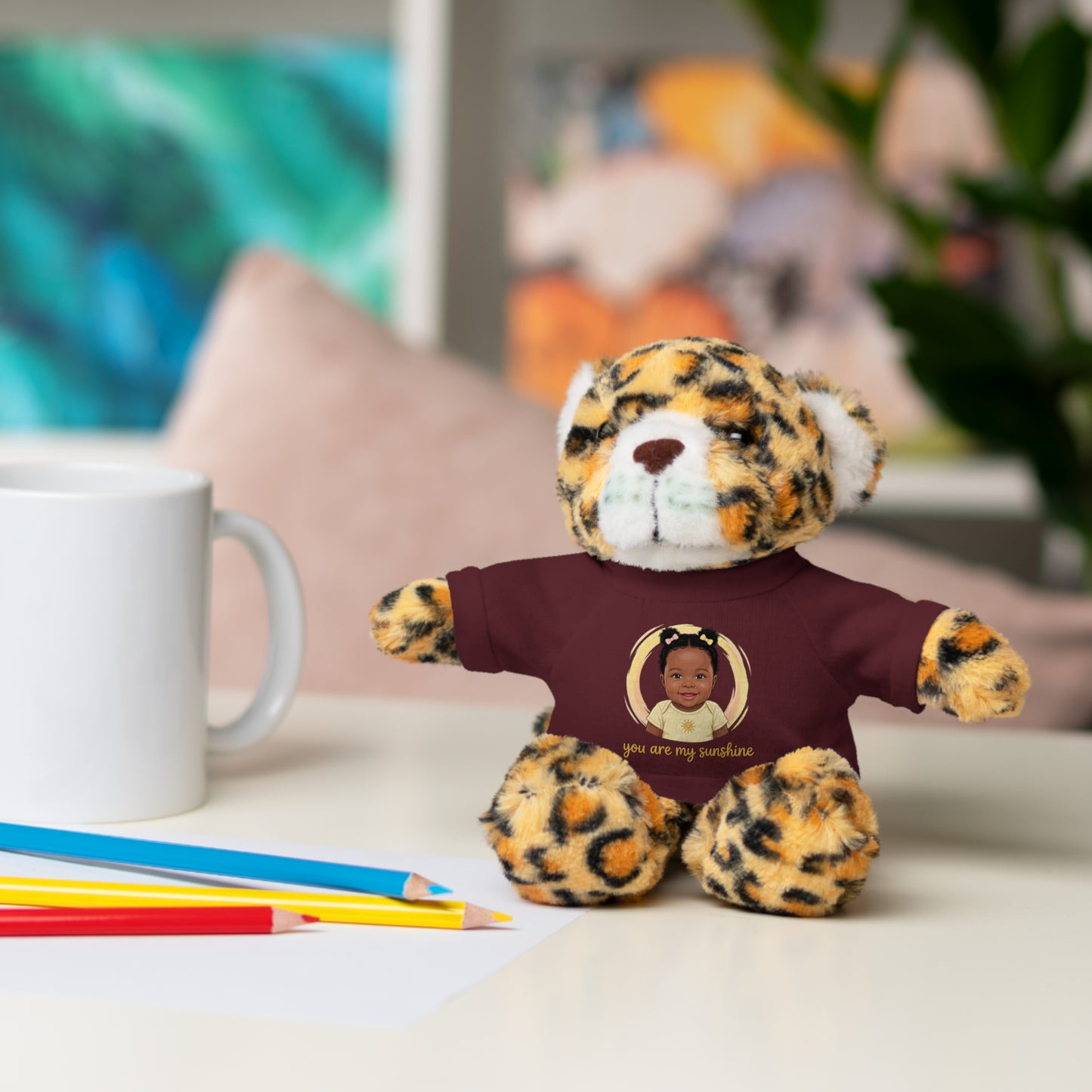 Baby Girl Stuffies with 'You are my sunshine' Tee