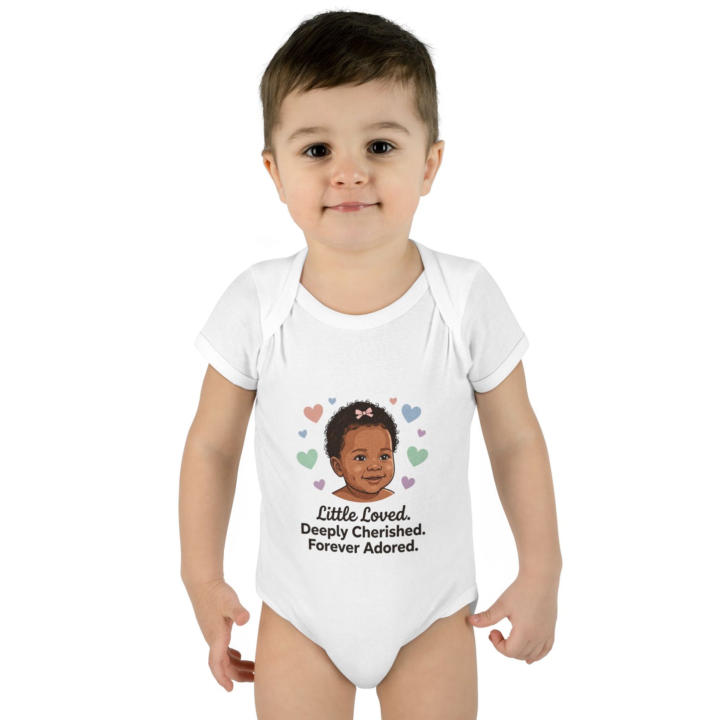 Little Loved Infant Bodysuit — "Little Loved. Deeply Cherished. Forever Adored." Baby Onesie
