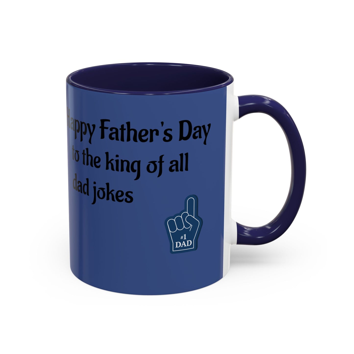 Best Dad Jokes Mug | Father's Day Coffee Mug, Accent Two-Tone