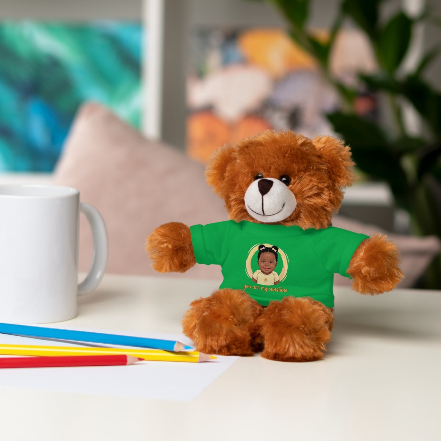 Baby Girl Stuffies with 'You are my sunshine' Tee