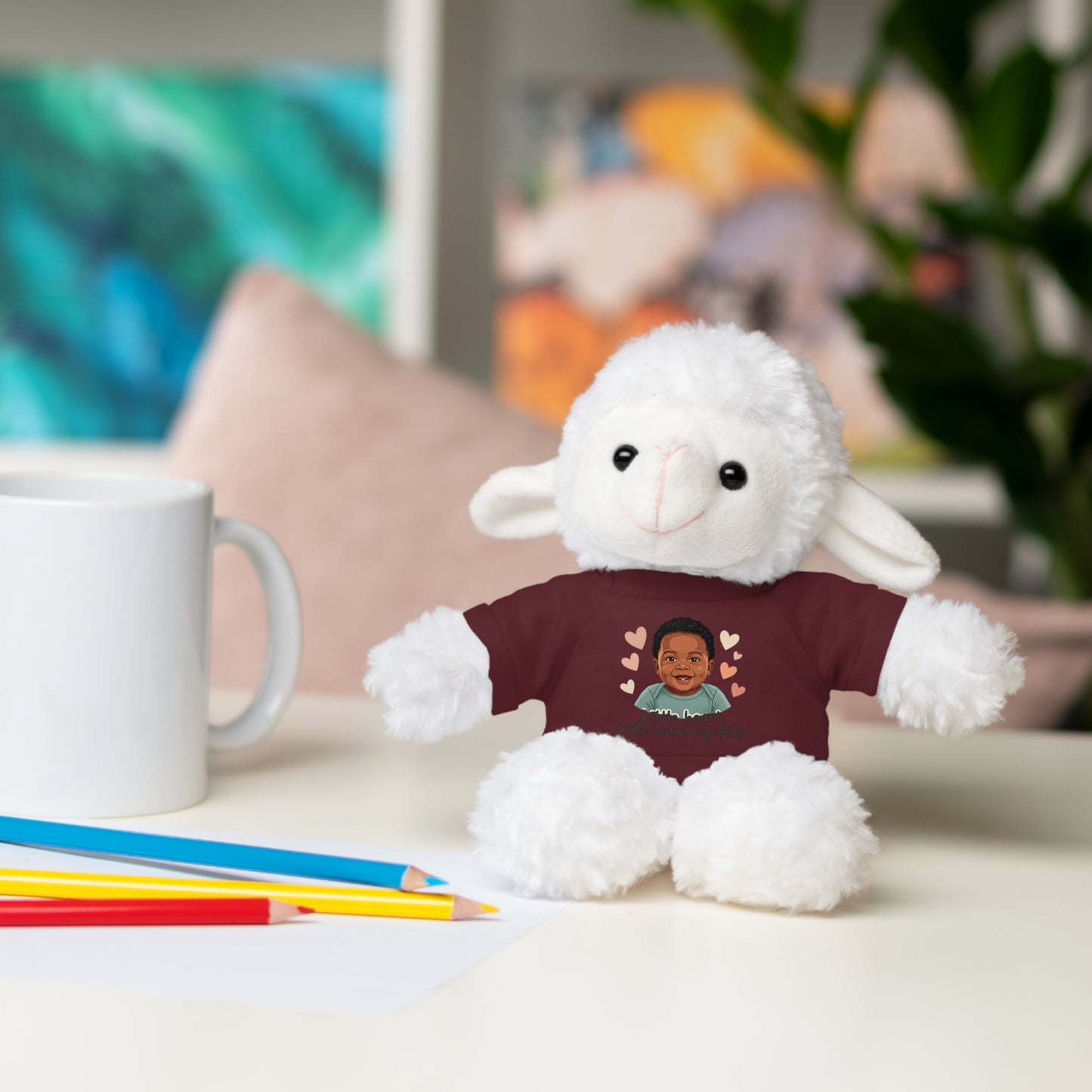Baby Boy Stuffies with 'Little loved, big smile' Tee