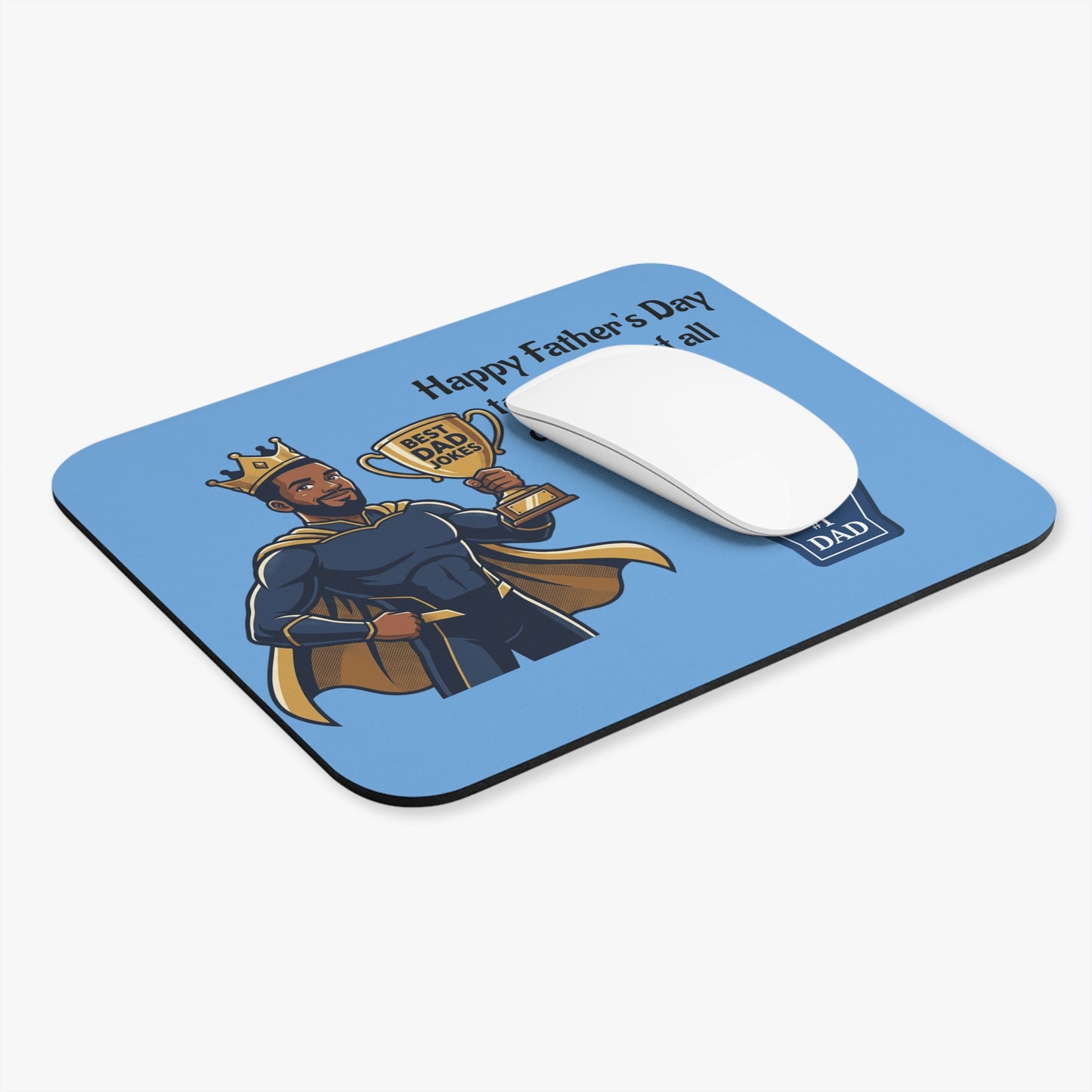 King of Dad Jokes Mouse Pad | Happy Fathers Day #1 Dad Design