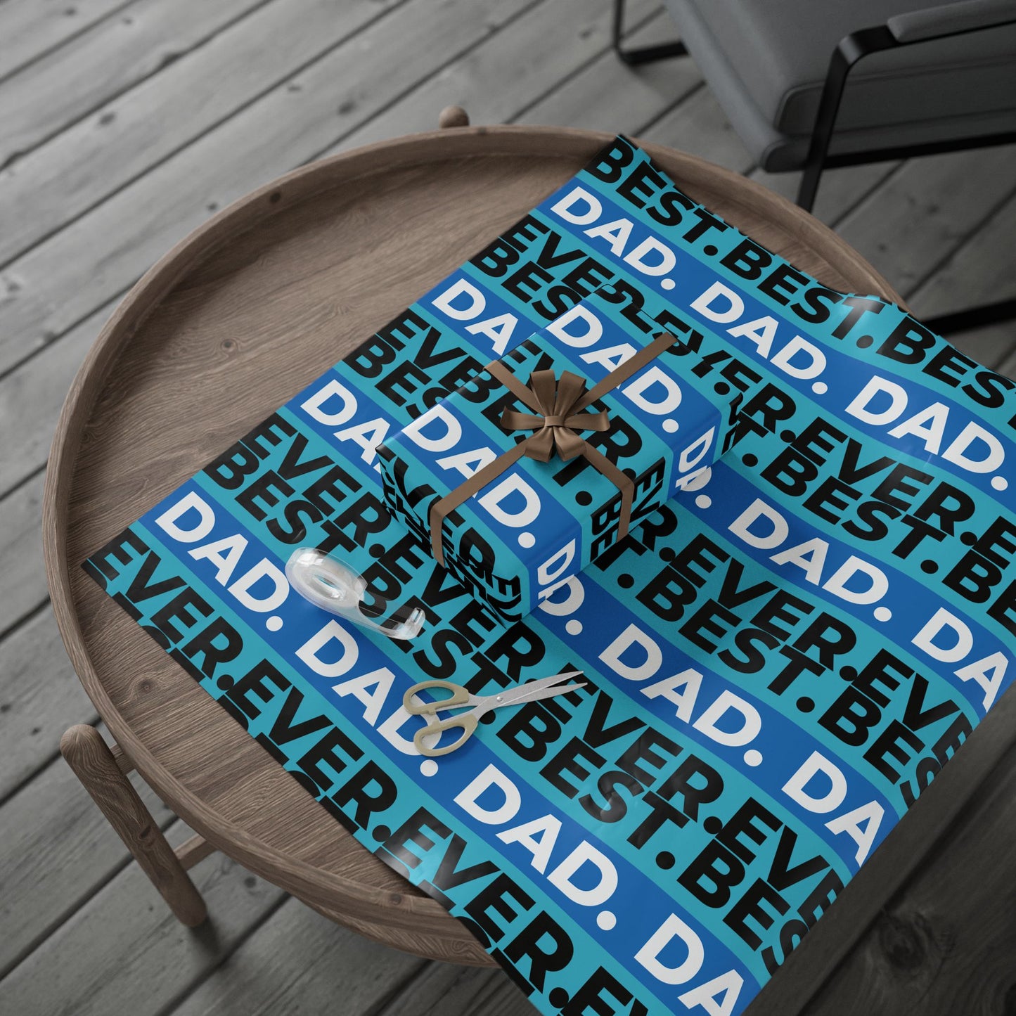 Best Dad Ever Wrapping Paper — Father's Day Gift Wrap