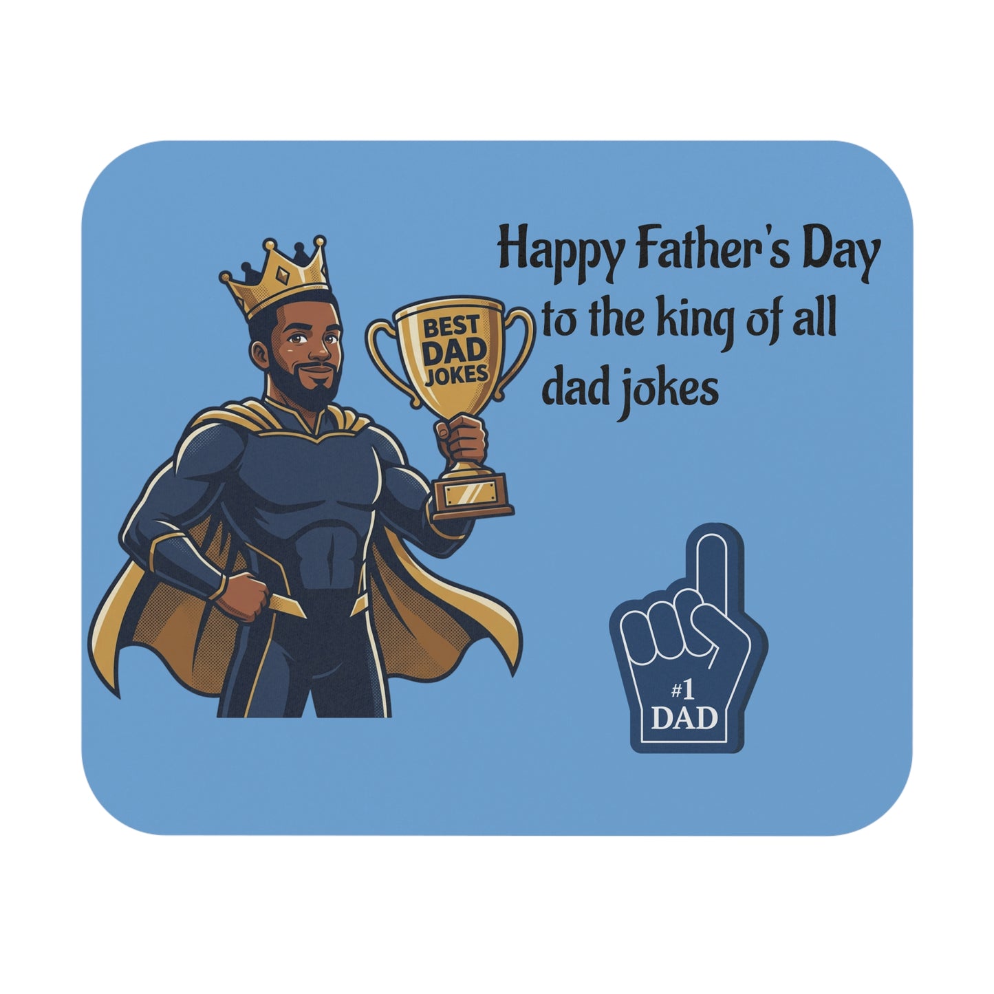 King of Dad Jokes Mouse Pad | Happy Fathers Day #1 Dad Design