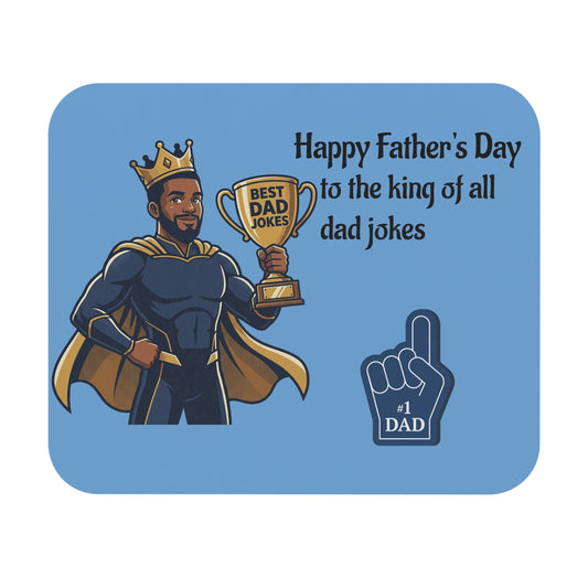 King of Dad Jokes Mouse Pad | Happy Fathers Day #1 Dad Design