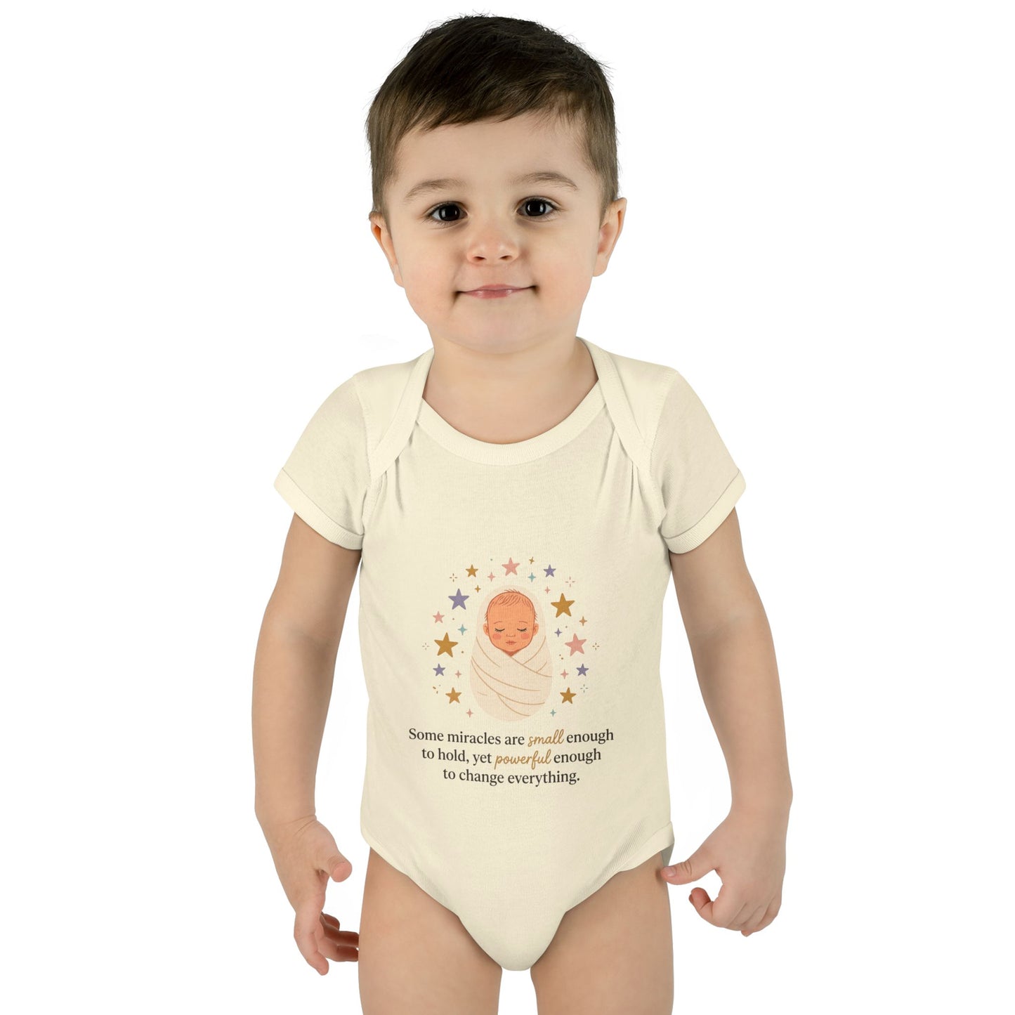 Newborn Swaddle Baby Bodysuit – "Some miracles are small enough to hold"