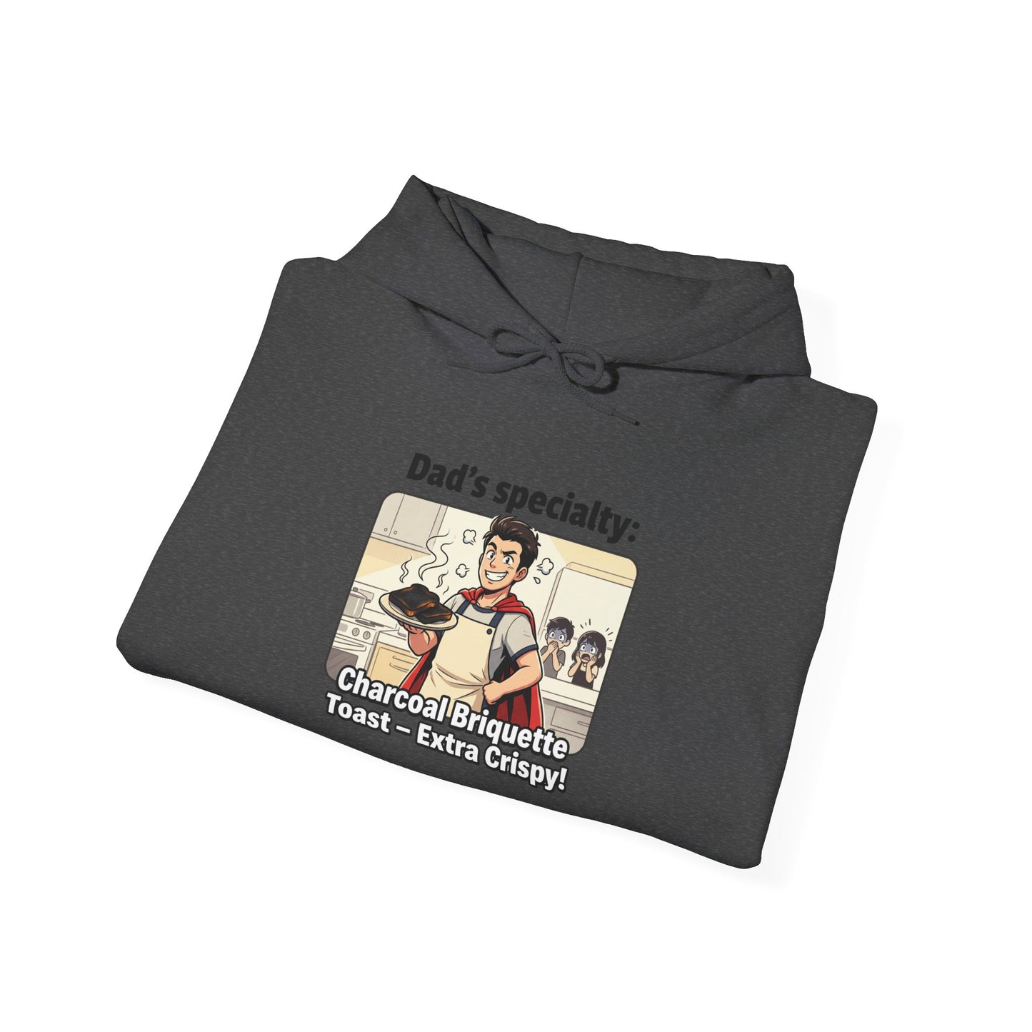 Dad’s Specialty: Charcoal Grilling Hooded Sweatshirt — Funny BBQ Dad Gift