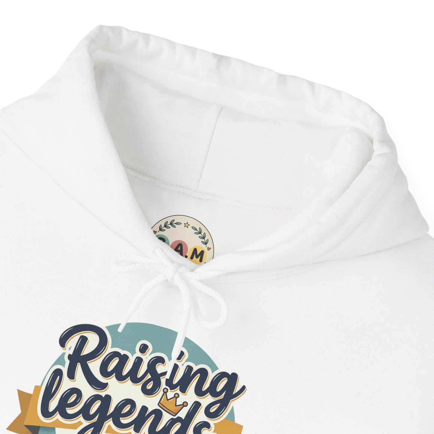 Hoodie — "Raising Legends... one meltdown at a time" Retro Parenthood Sweatshirt