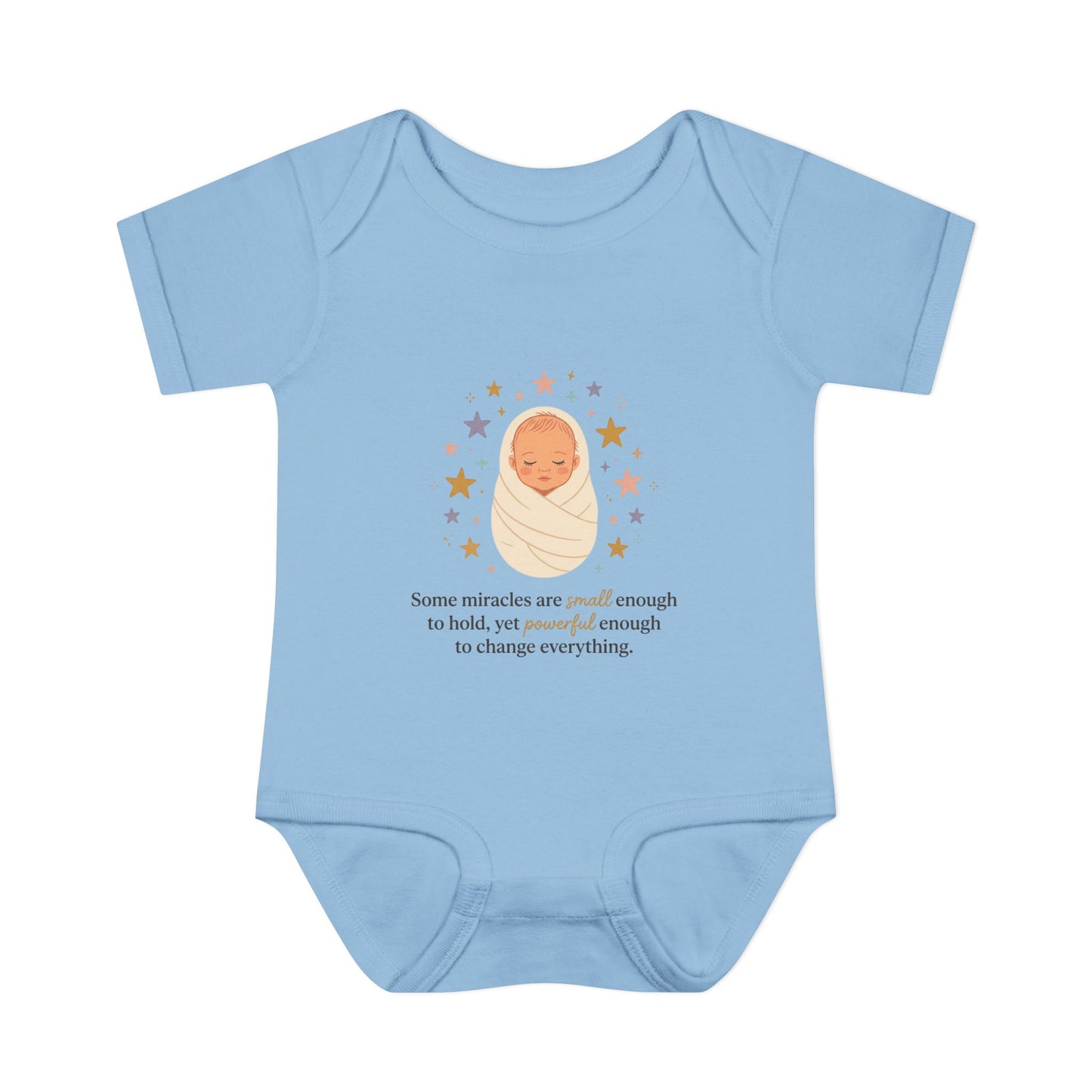 Newborn Swaddle Baby Bodysuit – "Some miracles are small enough to hold"