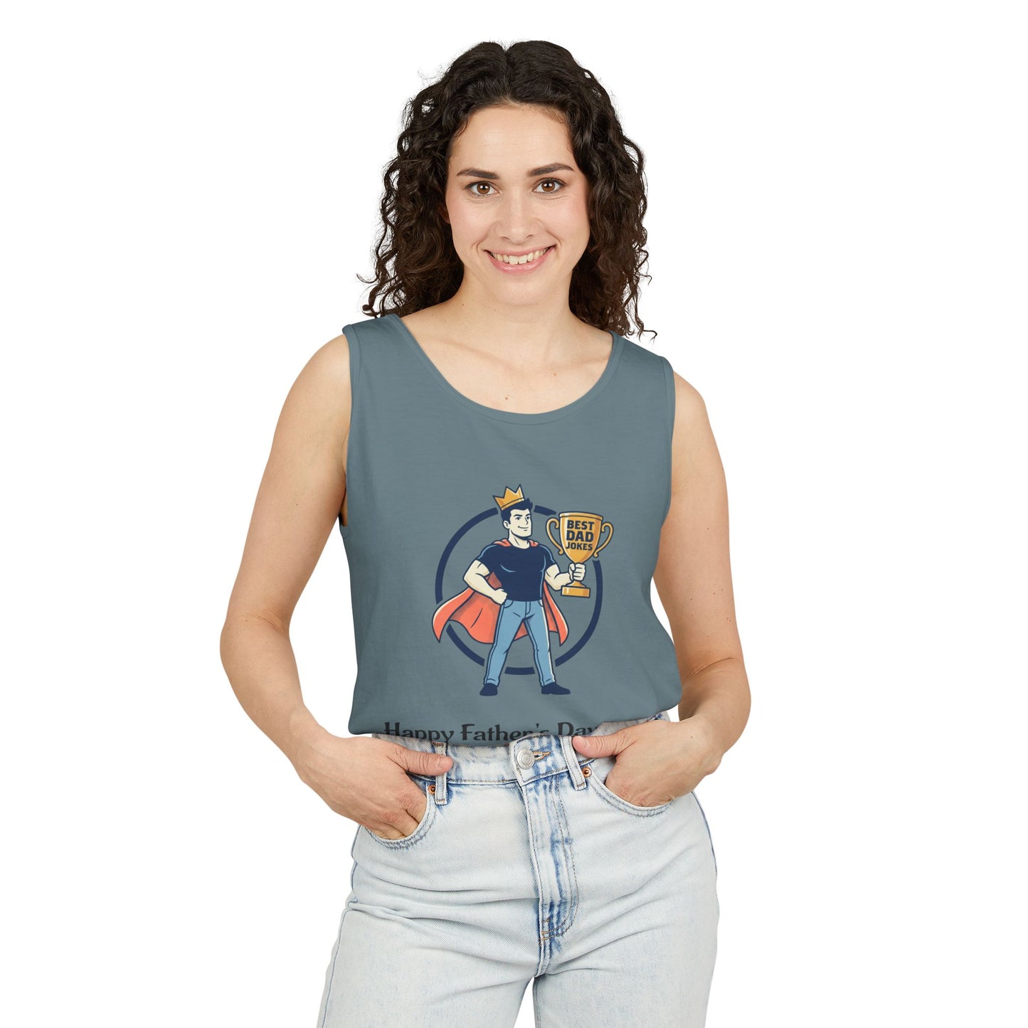 King of Dad Jokes tank top | Father's Day funny dad joke tee