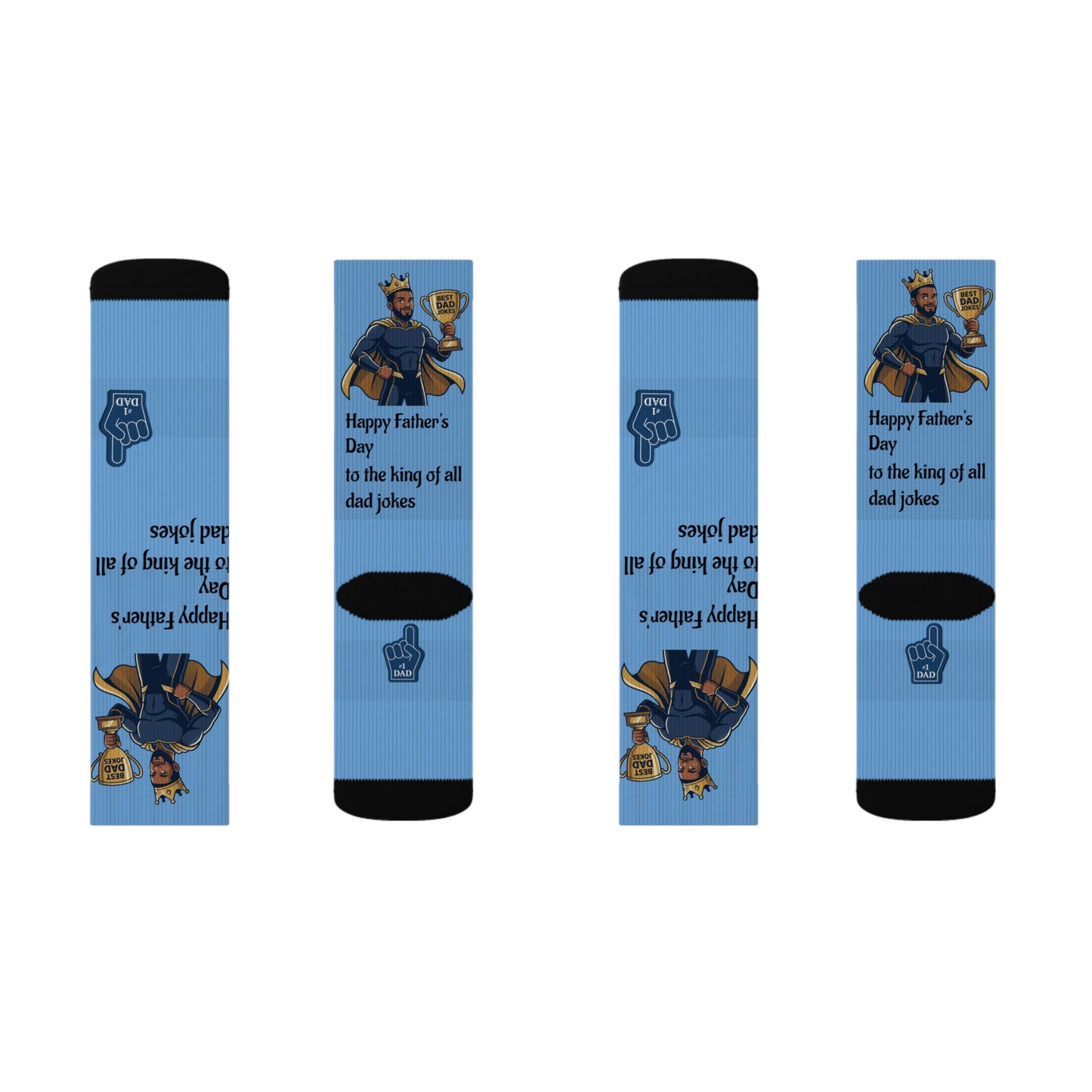 King of Dad Jokes Socks | Fathers Day Novelty