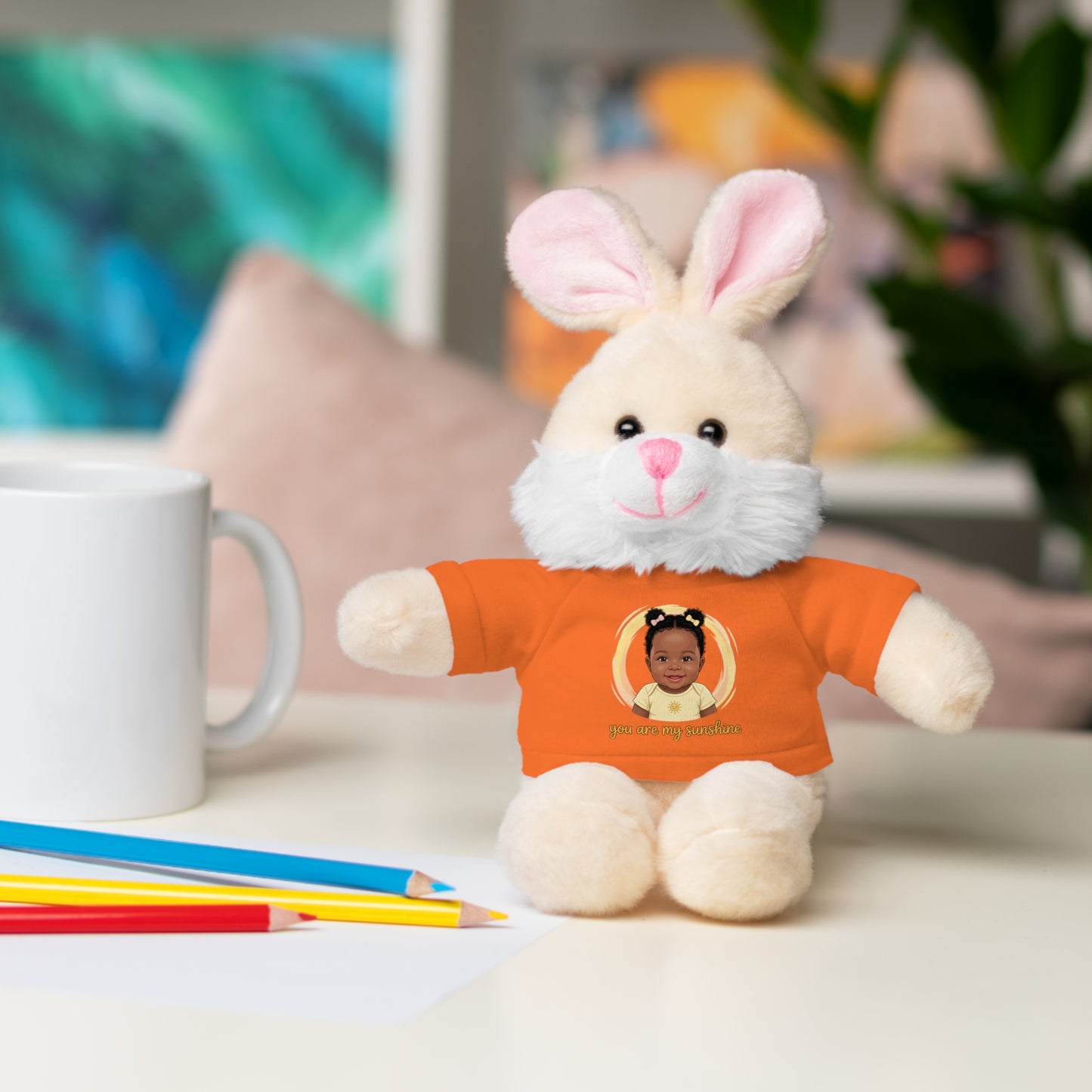 Baby Girl Stuffies with 'You are my sunshine' Tee