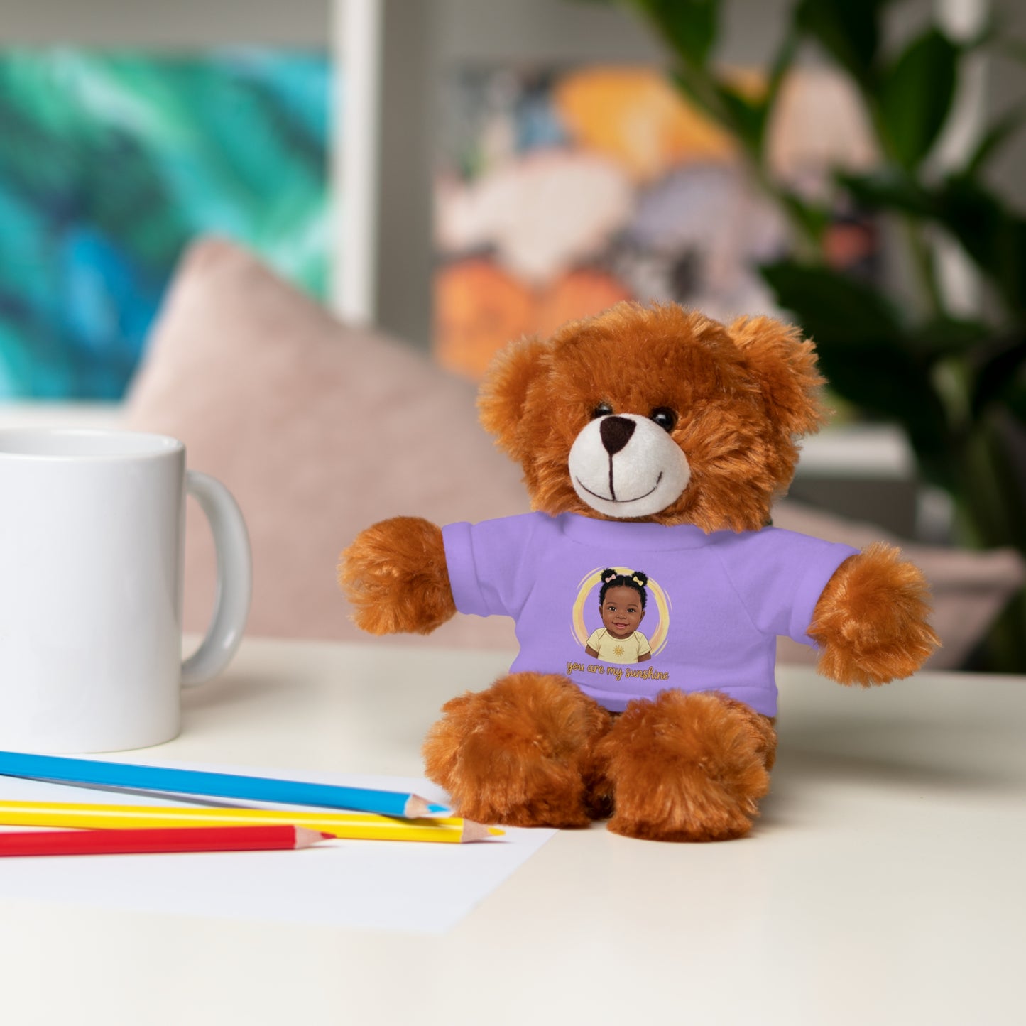 Baby Girl Stuffies with 'You are my sunshine' Tee