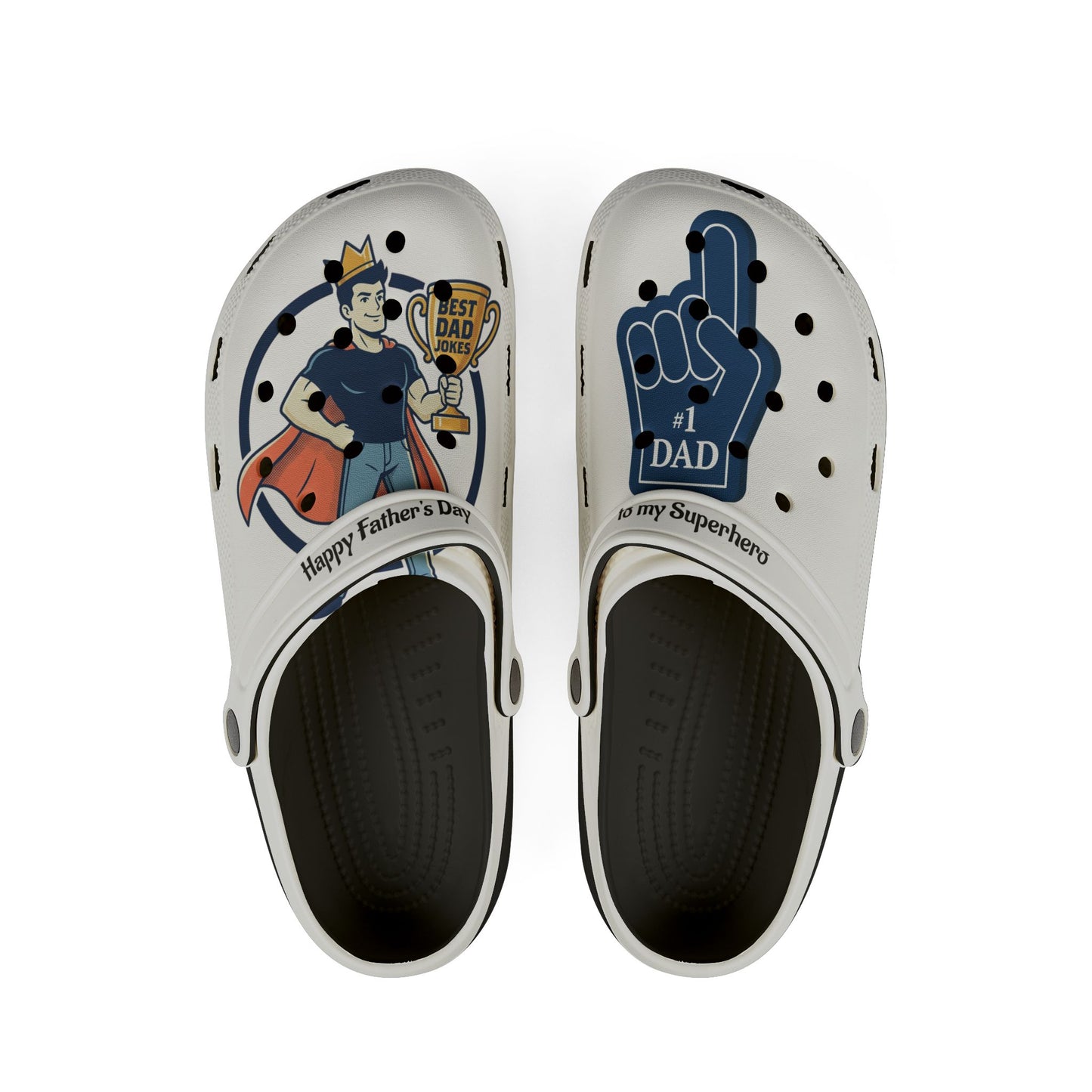 Nr. 1 Dad Foam Rubber Shoes (AOP)