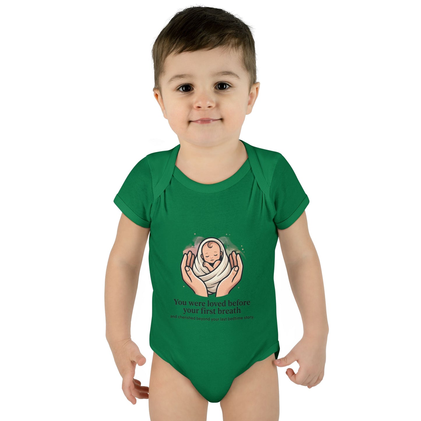 You Were Loved Before Your First Breath Infant Bodysuit – Newborn Keepsake