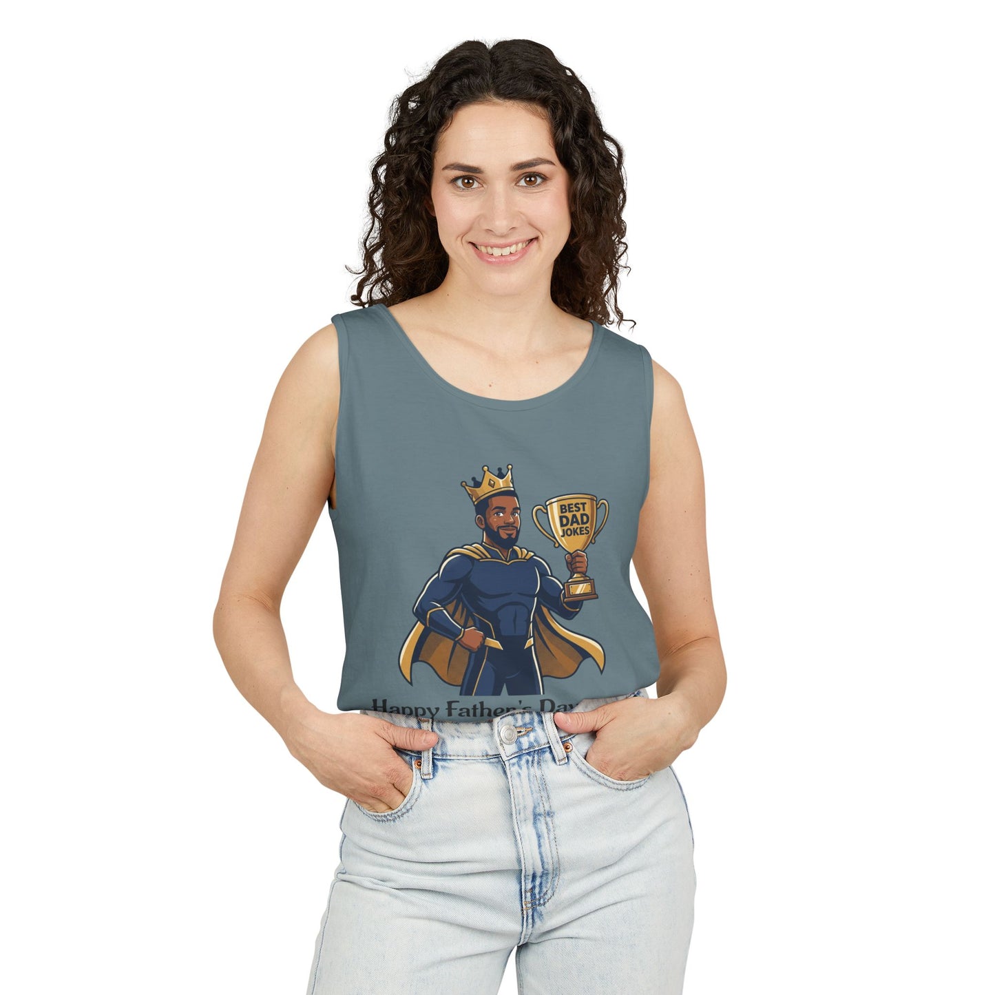 King of Dad Jokes tank top | Father's Day funny dad joke tee