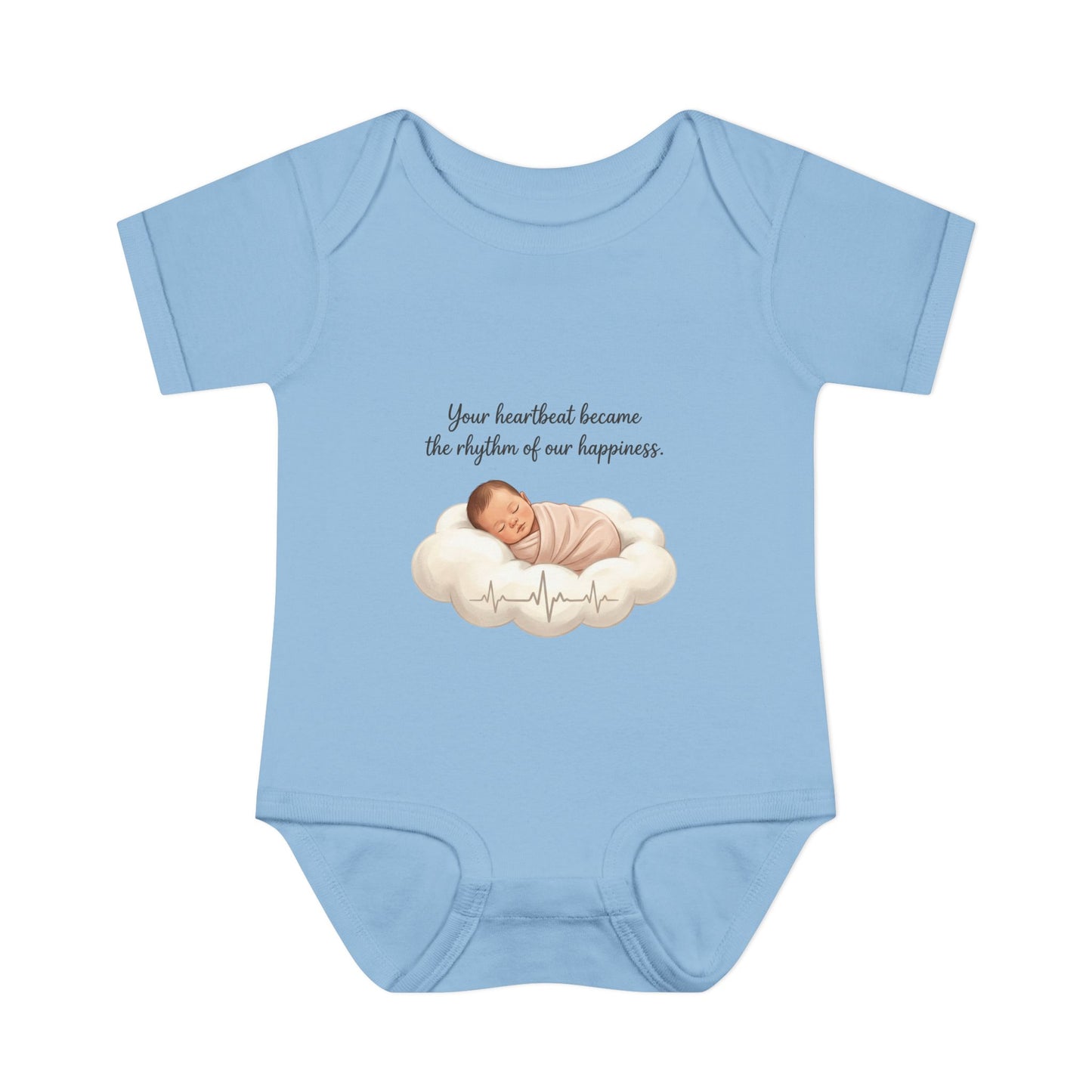 Infant Bodysuit — "Your heartbeat became the rhythm of our happiness" Newborn Baby Gift