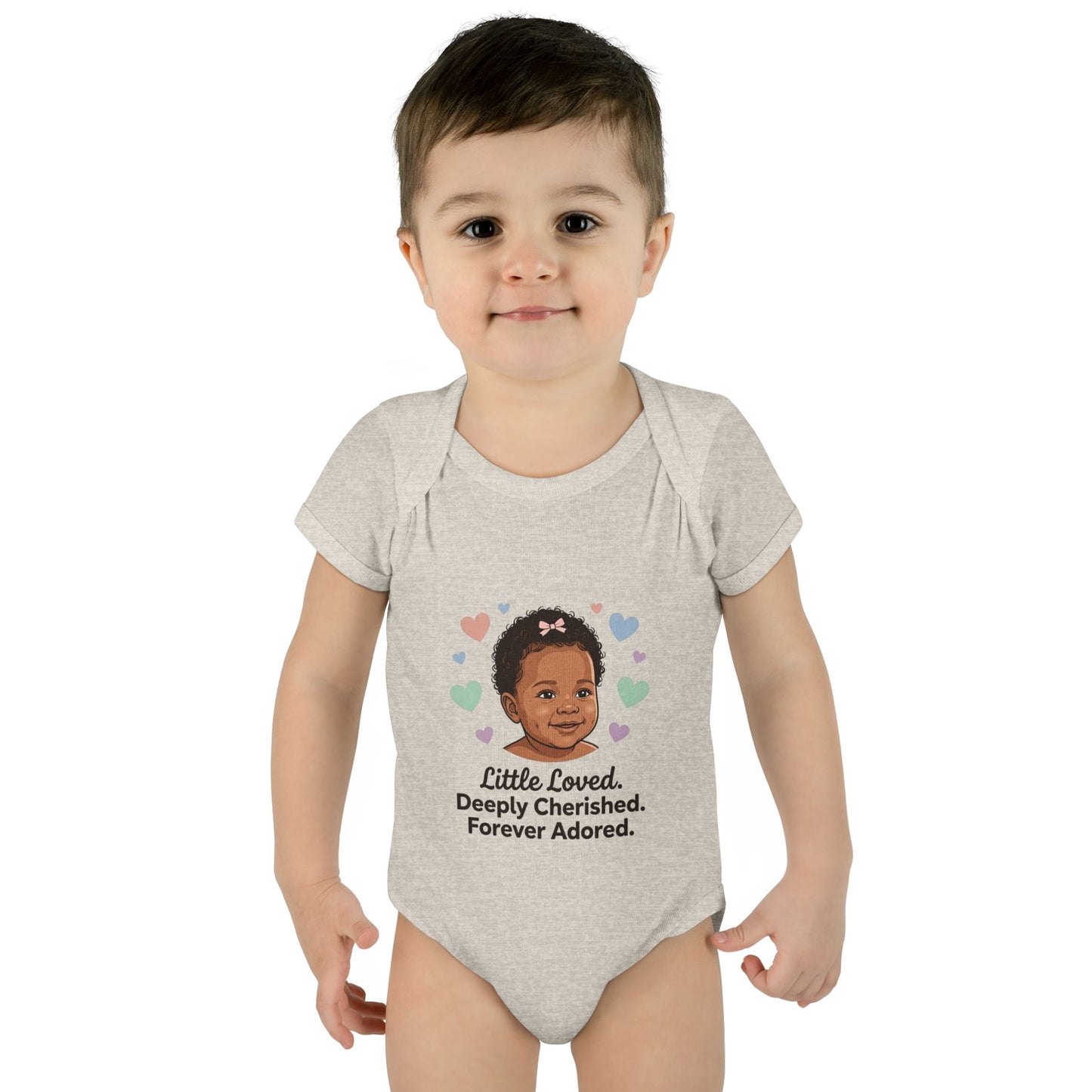 Little Loved Infant Bodysuit — "Little Loved. Deeply Cherished. Forever Adored." Baby Onesie