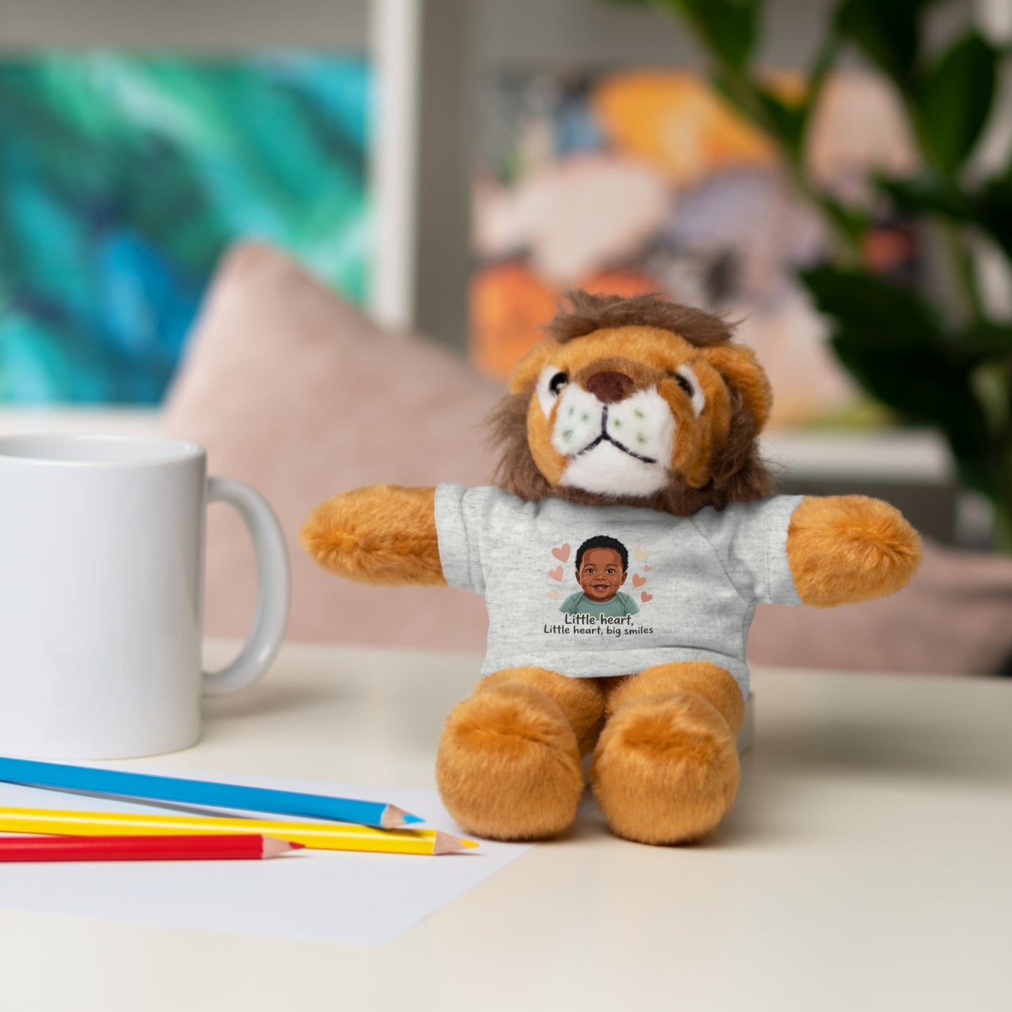 Baby Boy Stuffies with 'Little loved, big smile' Tee