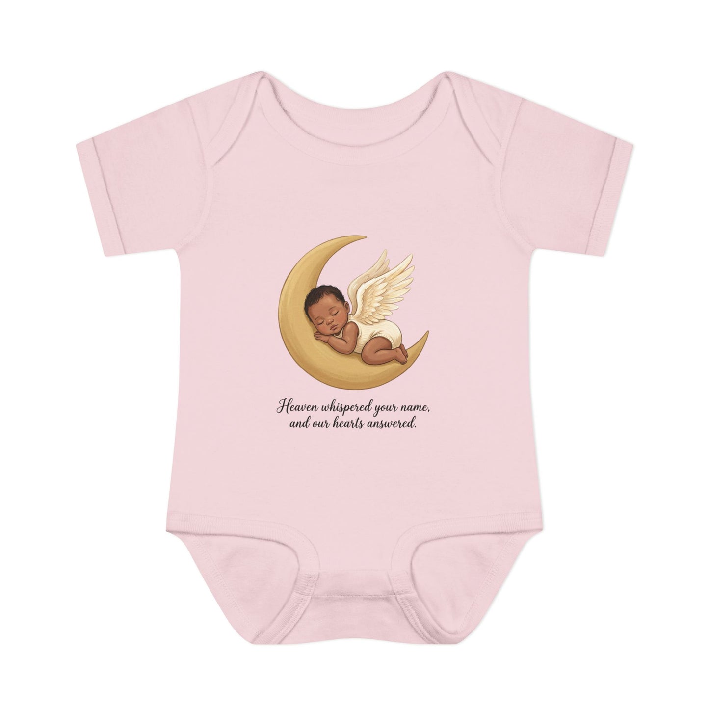 Infant Bodysuit — "Heaven Whispered Your Name" Angel Baby Memorial Onesie