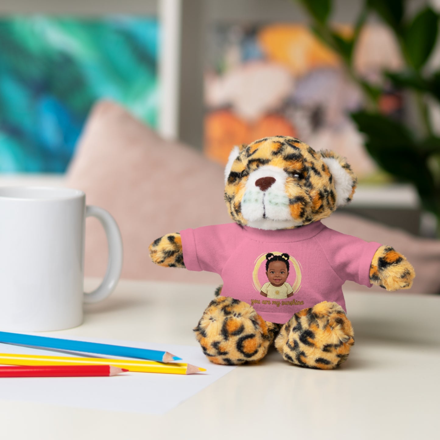 Baby Girl Stuffies with 'You are my sunshine' Tee