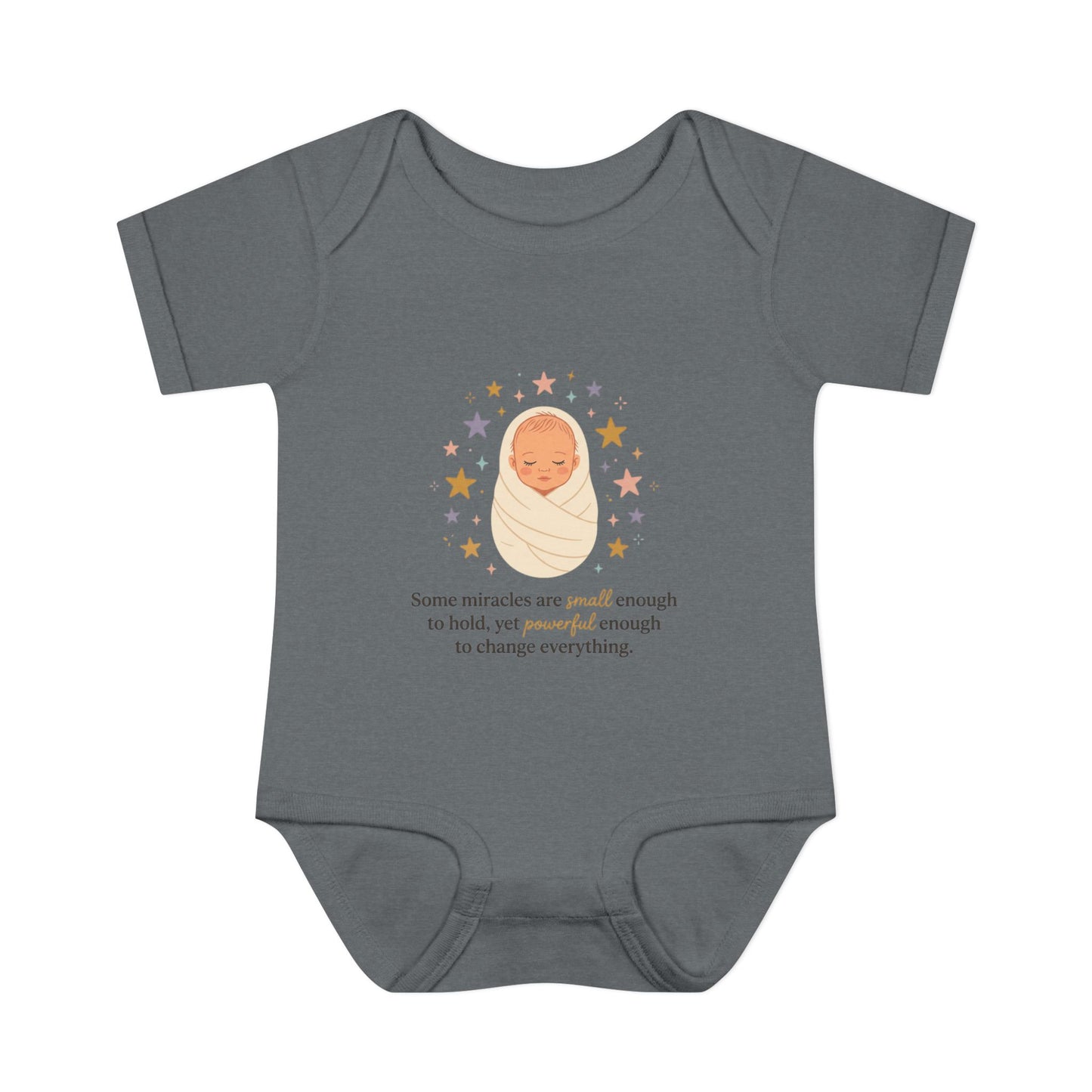Newborn Swaddle Baby Bodysuit – "Some miracles are small enough to hold"