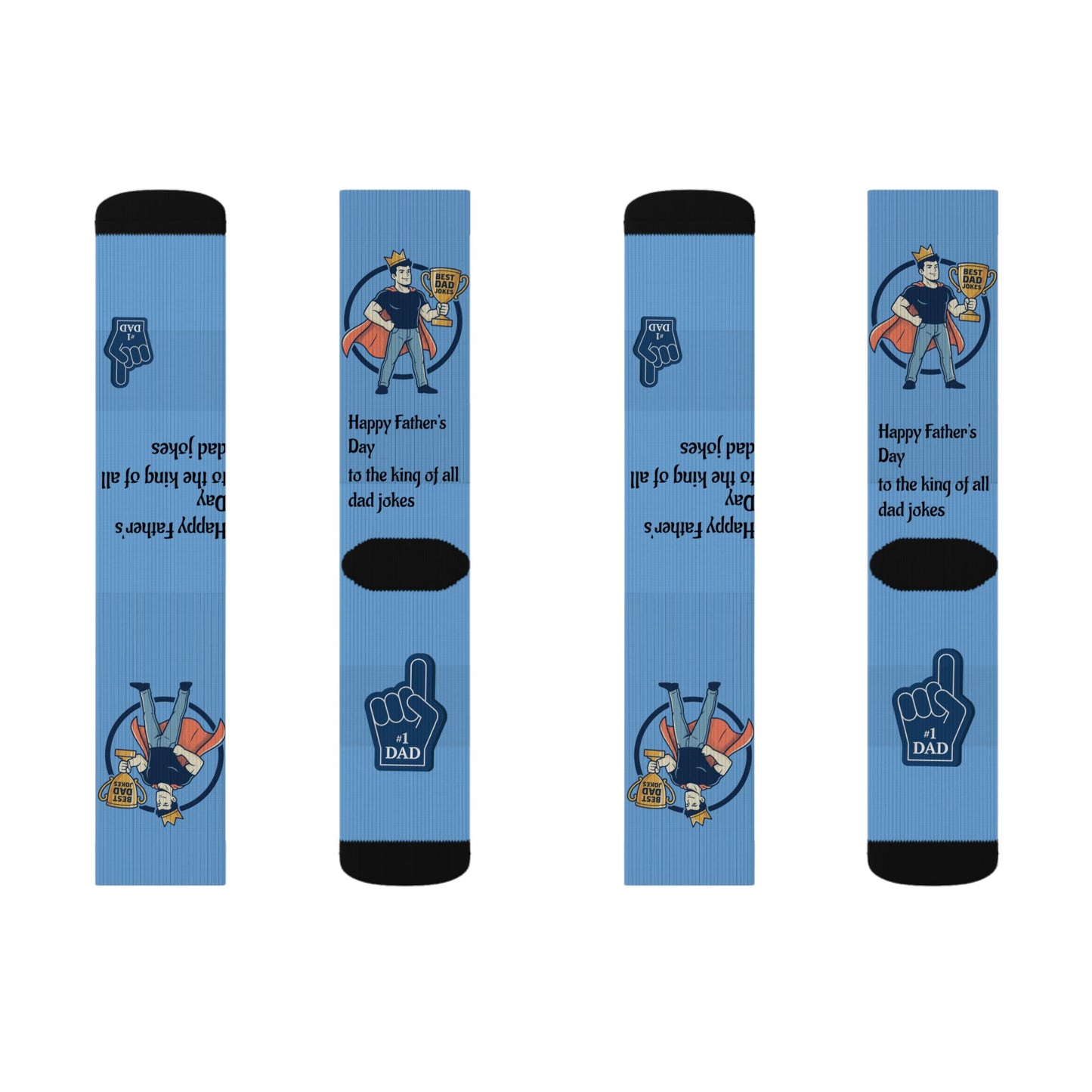King of Dad Jokes Socks | Fathers Day Novelty