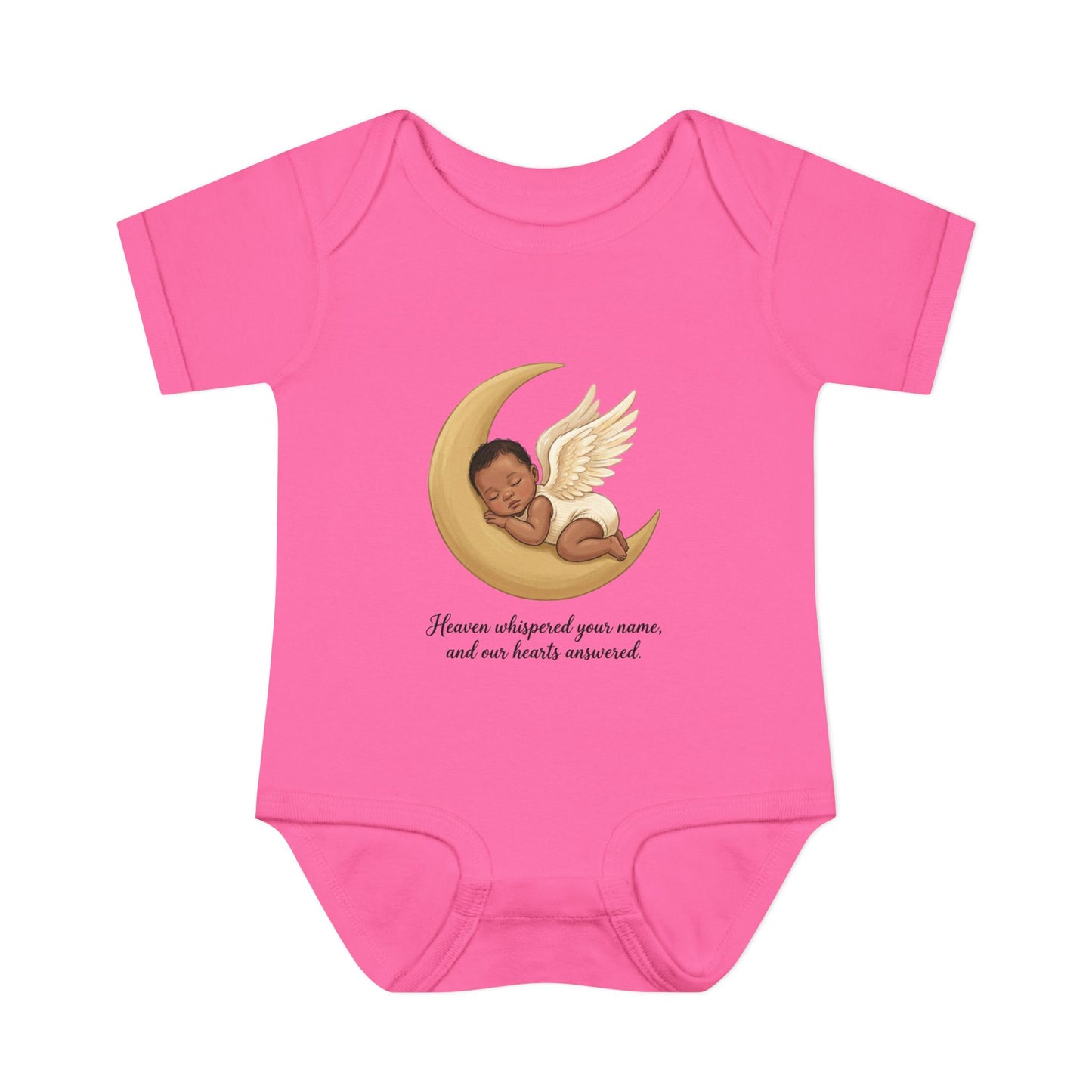 Infant Bodysuit — "Heaven Whispered Your Name" Angel Baby Memorial Onesie