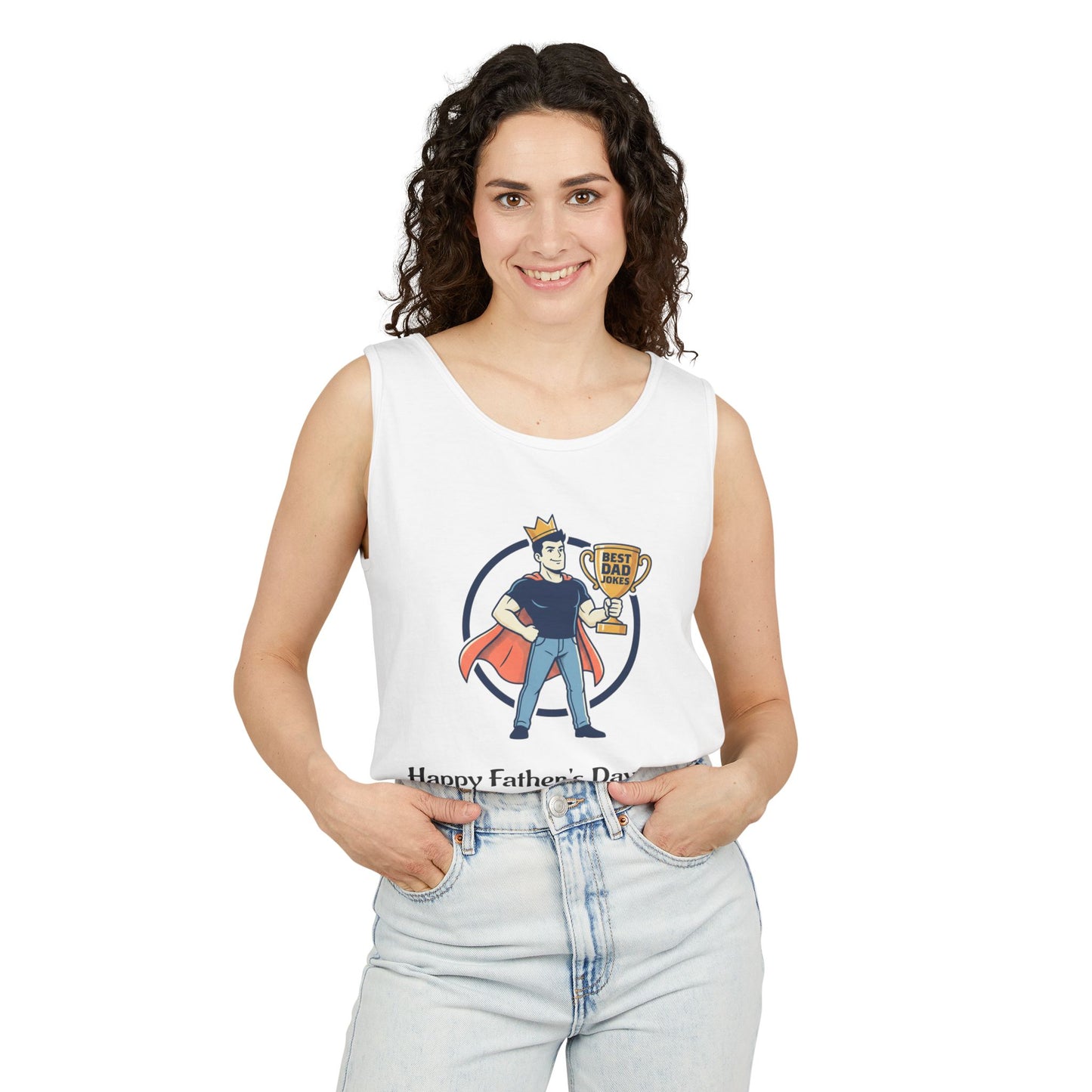 King of Dad Jokes tank top | Father's Day funny dad joke tee