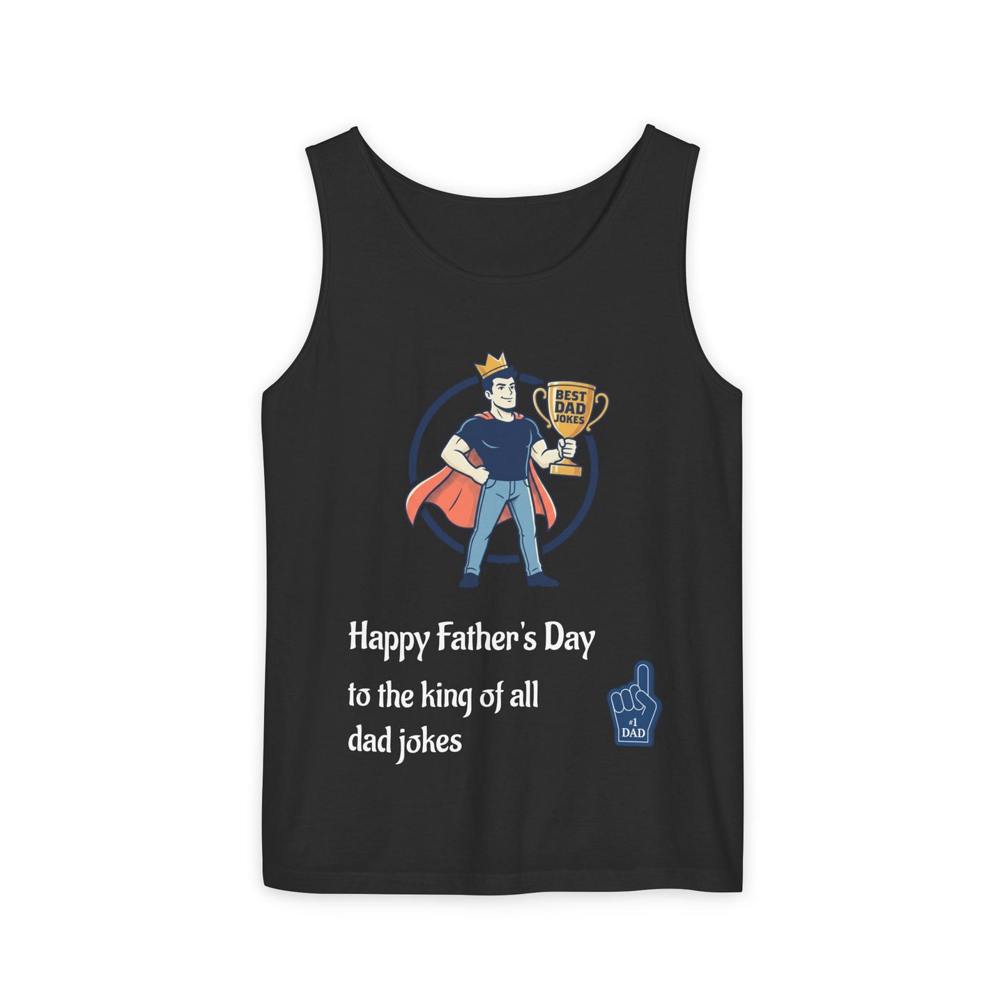 King of Dad Jokes tank top | Father's Day funny dad joke tee