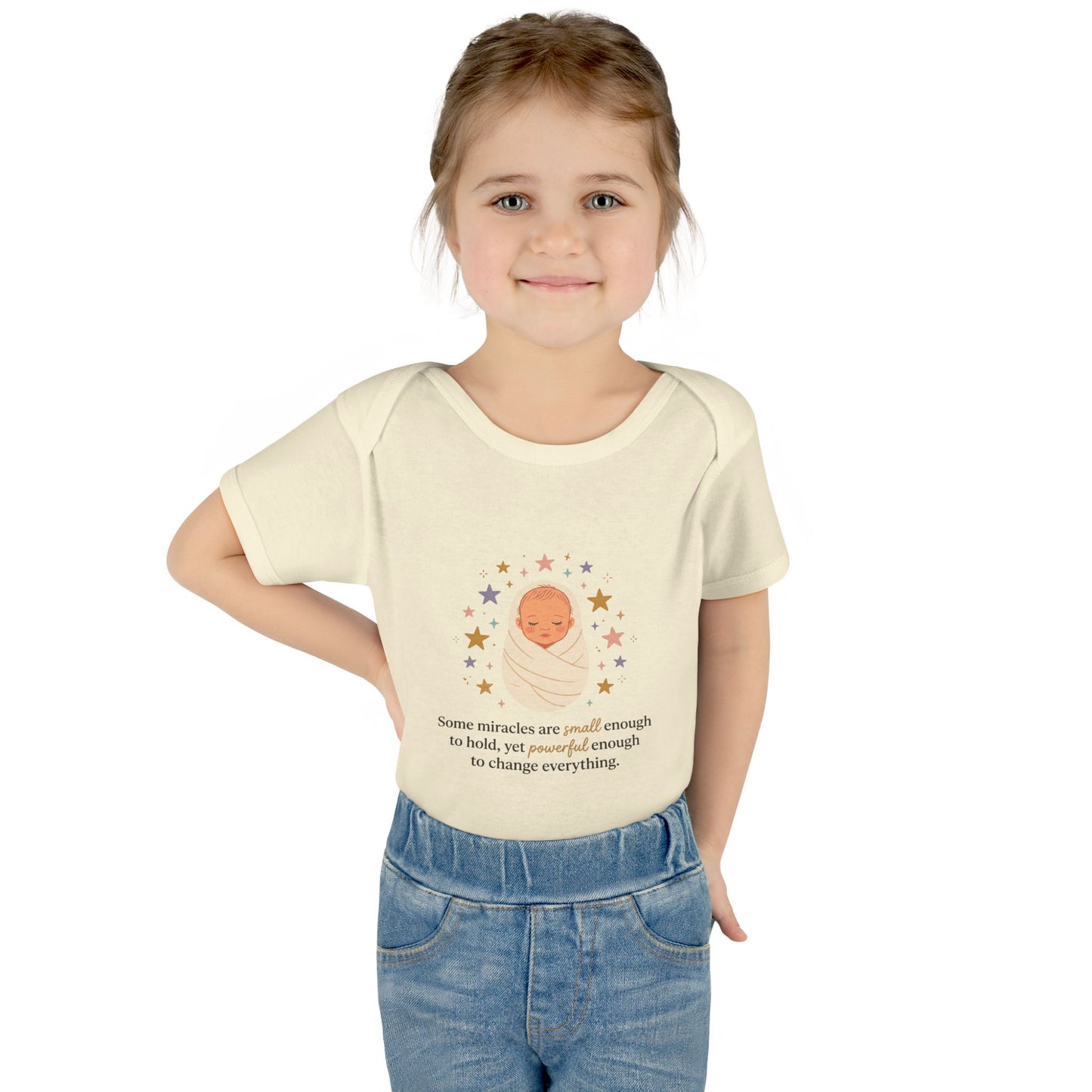 Newborn Swaddle Baby Bodysuit – "Some miracles are small enough to hold"