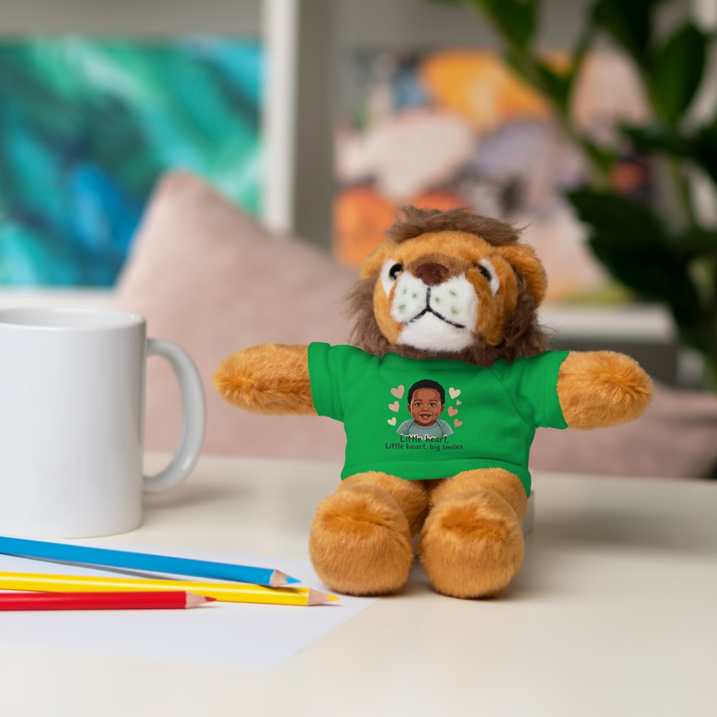 Baby Boy Stuffies with 'Little loved, big smile' Tee