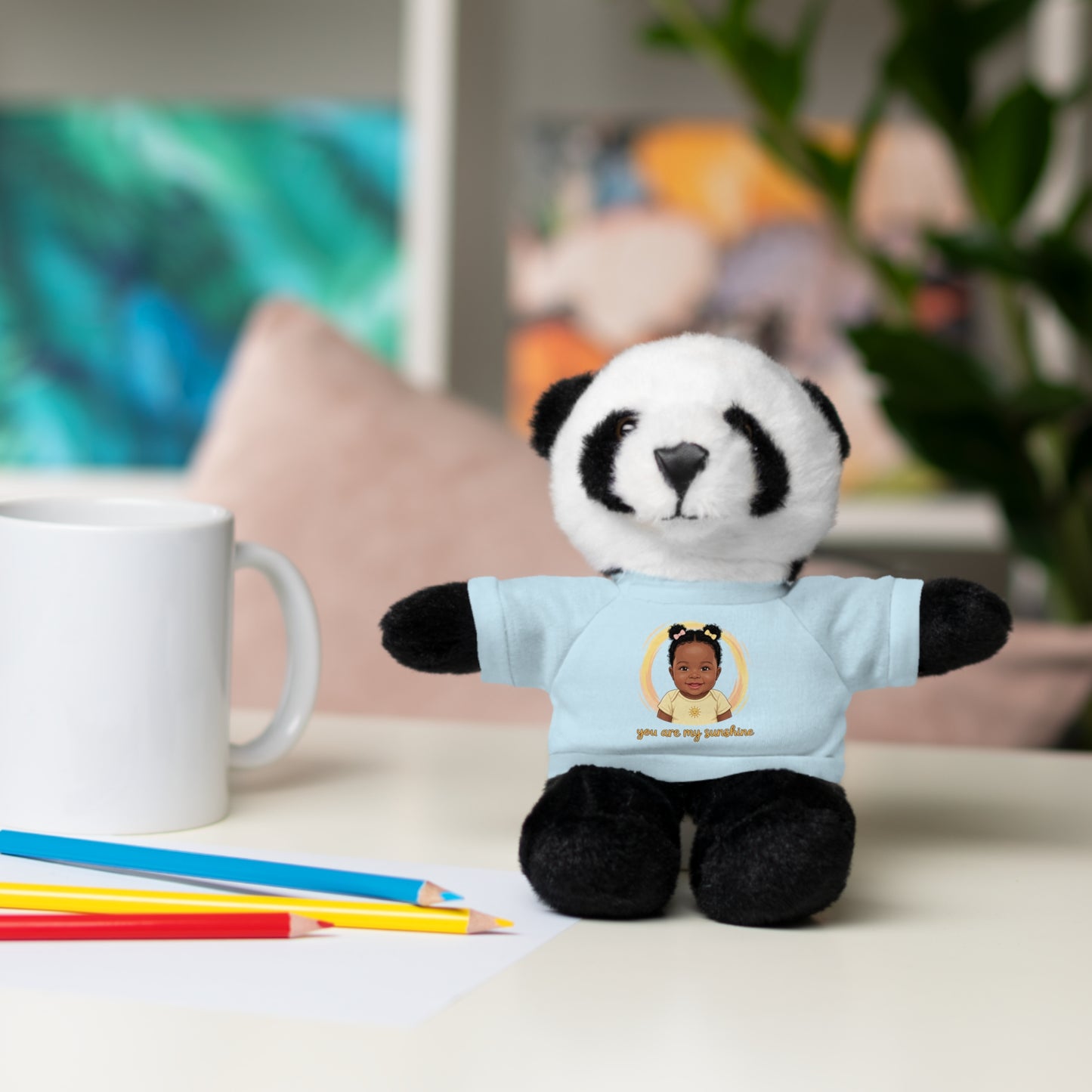 Baby Girl Stuffies with 'You are my sunshine' Tee
